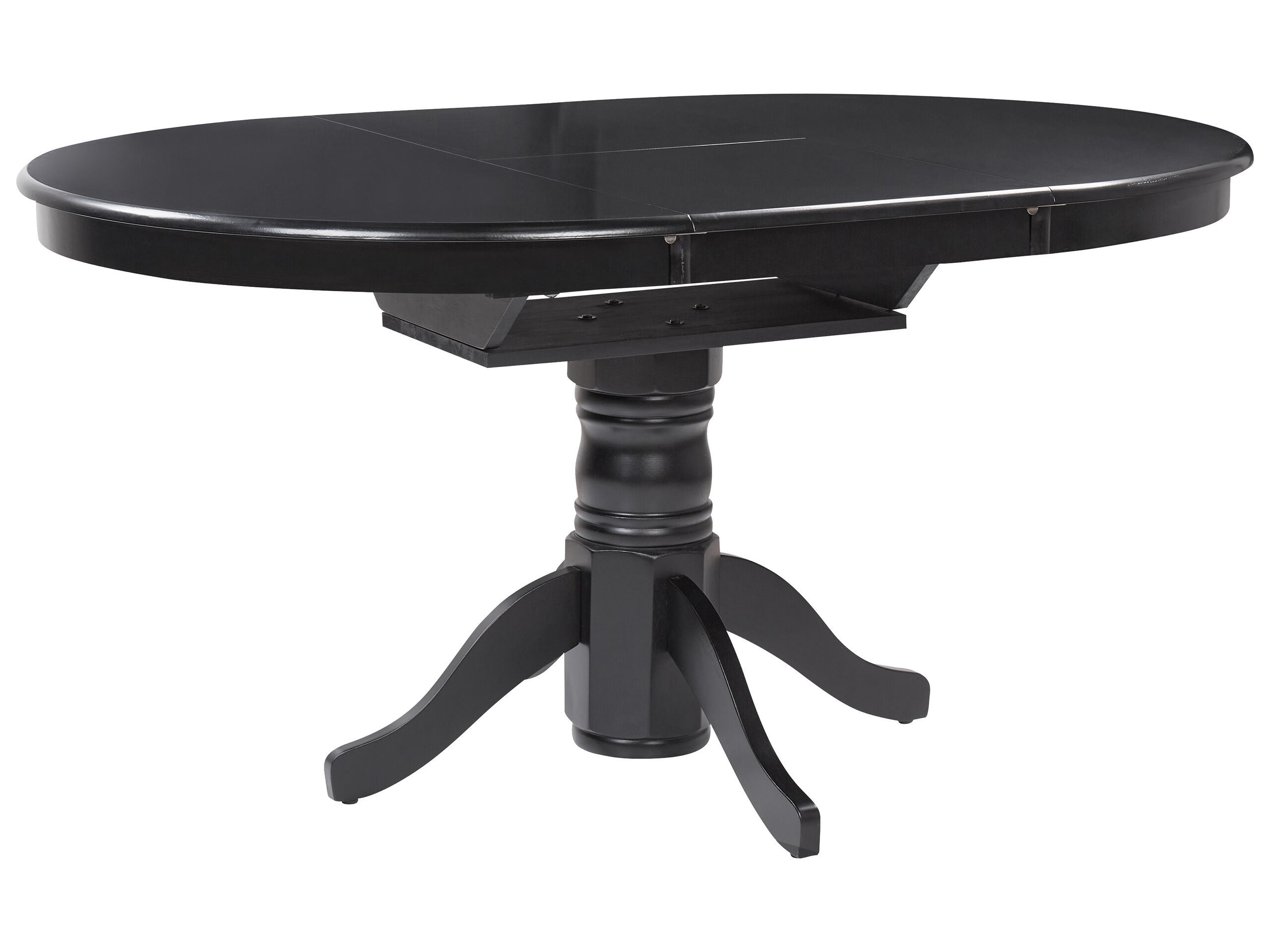 Extending Dining Table AKRON Black 106/150 cm 106 cm