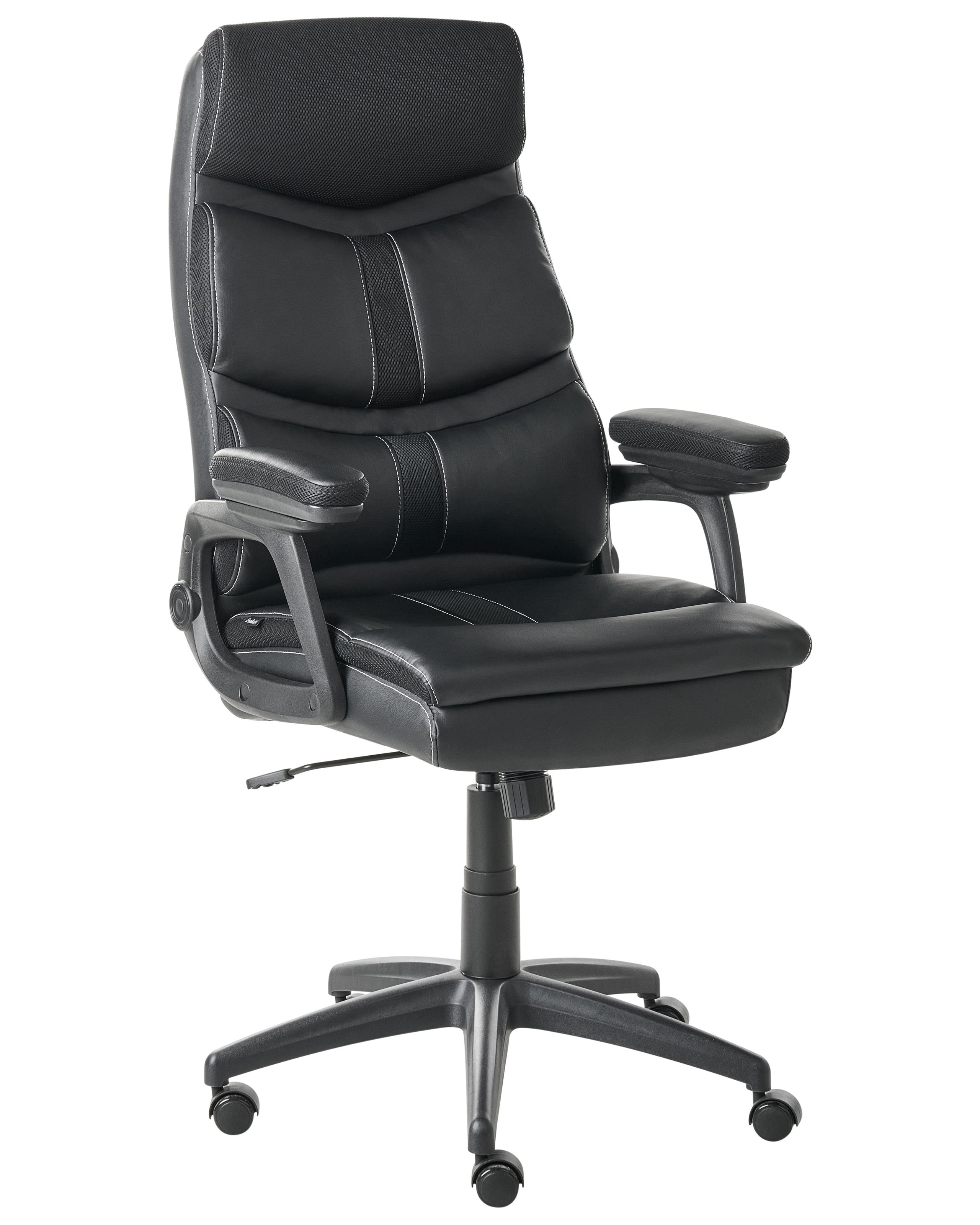 ORDSWORTH Faux Leather Executive Office Chair - Black