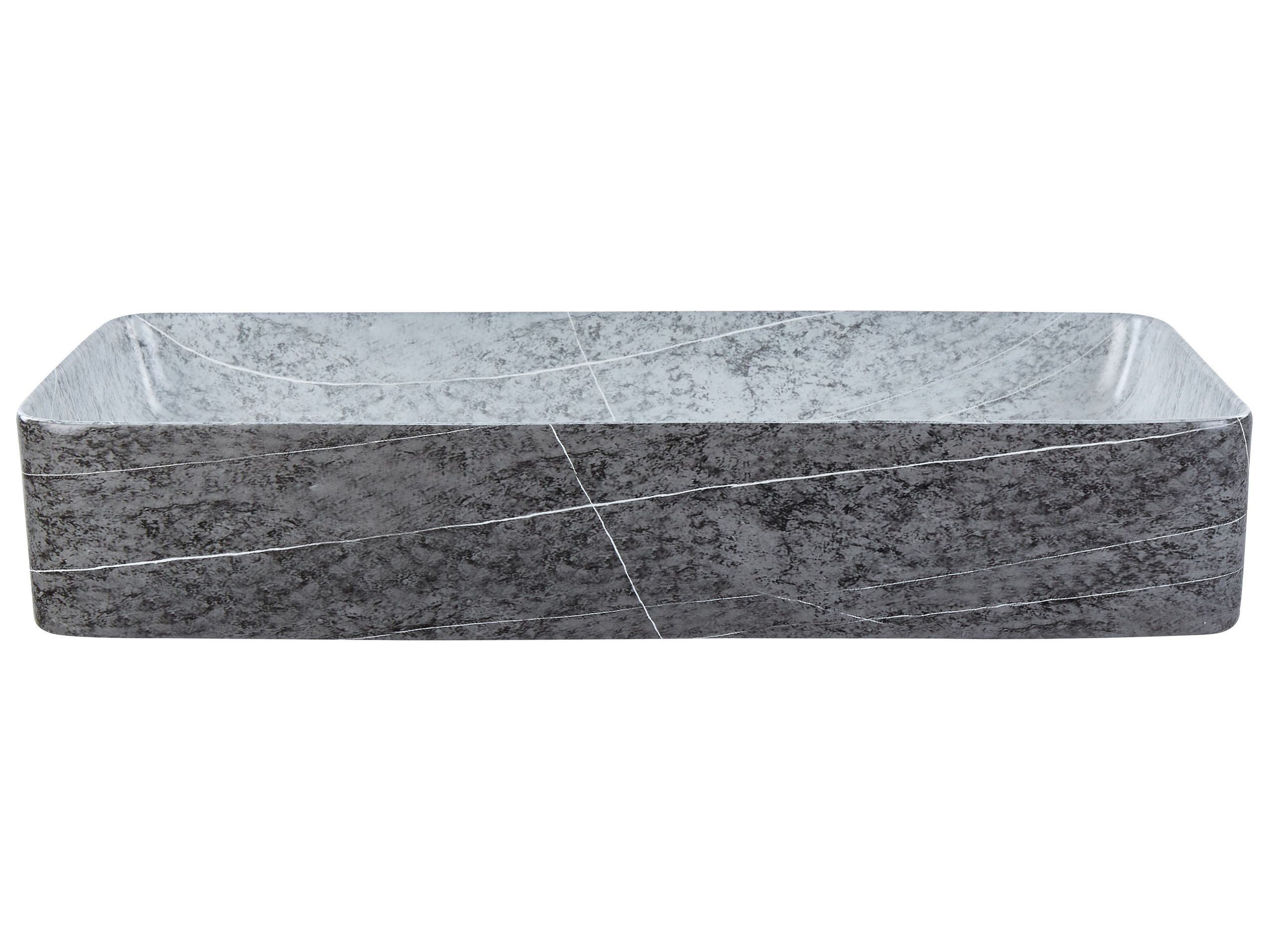 Ceramic Countertop Basin Granite Effect 610 x 350 cm Grey ARTAJ