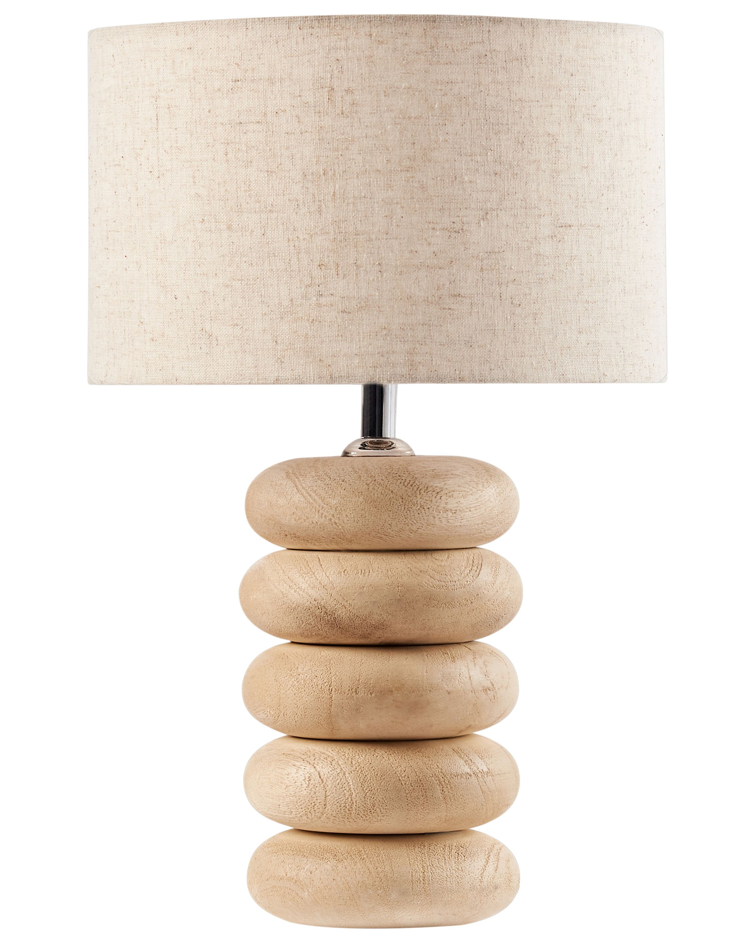 CANLEIGH Table Lamp Mango Wood Light 25 cm - Brown