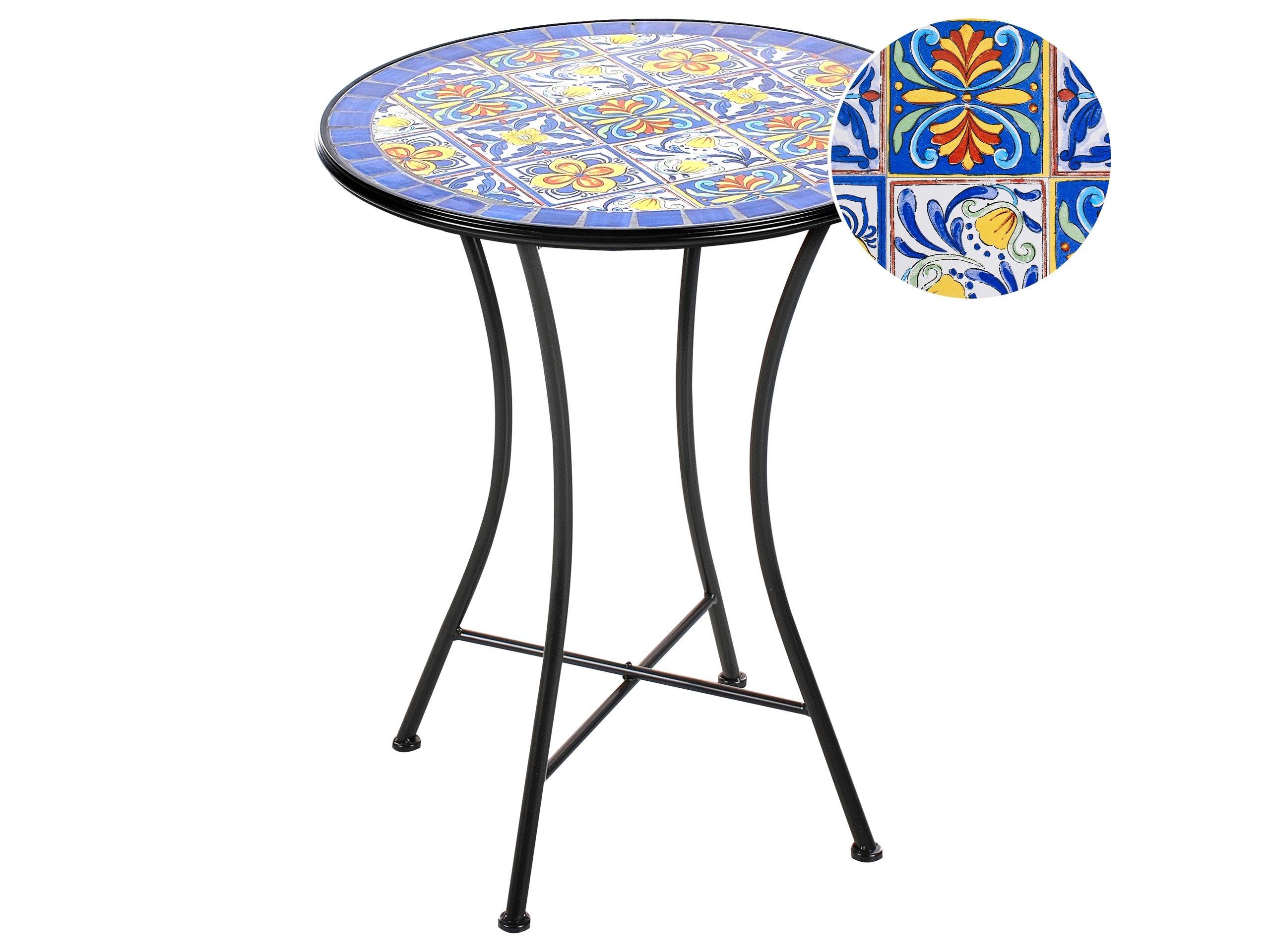 ERITHON Metal Bistro Table - Black