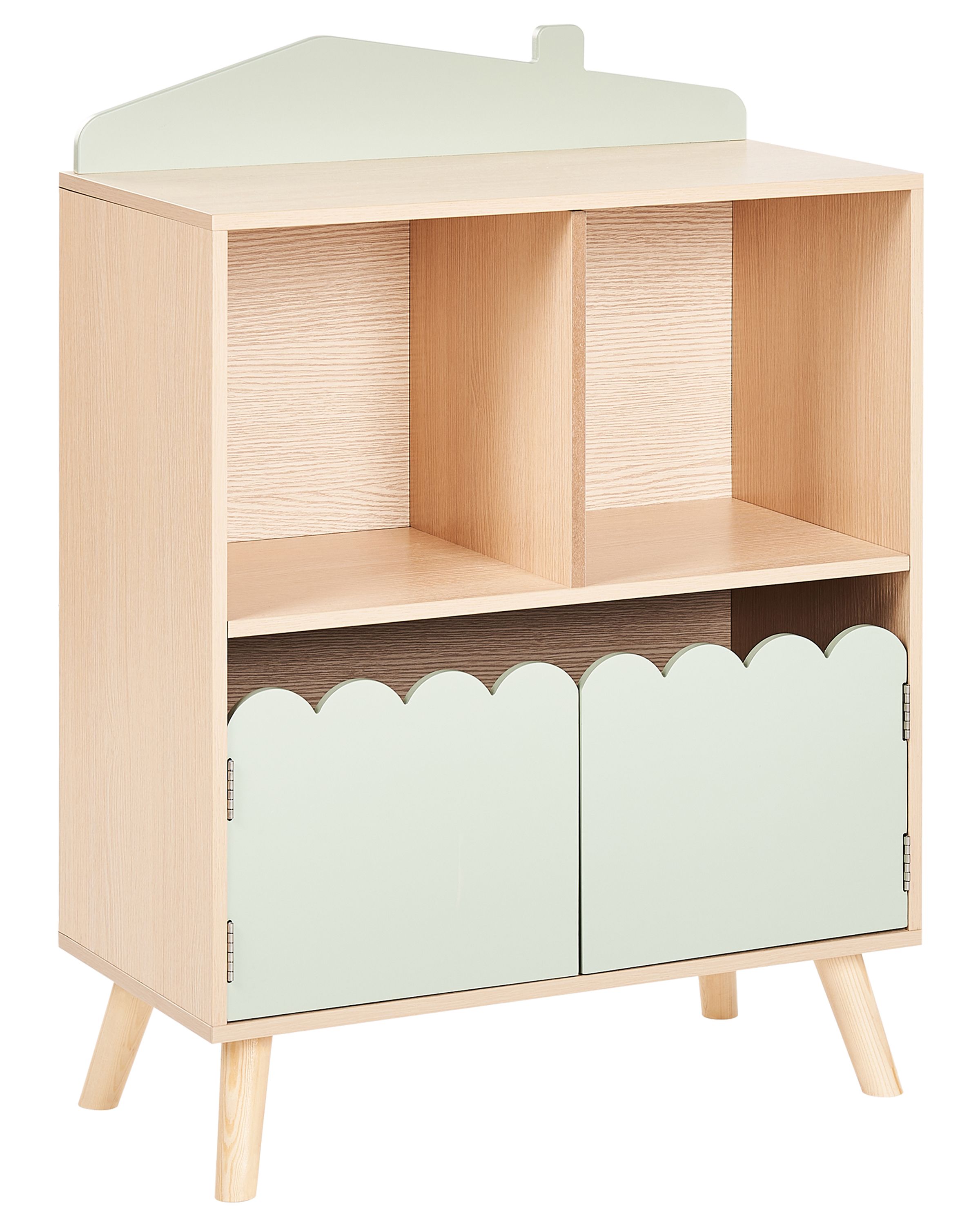 Bookcase LACKEY Engineered Wood 86 cm Light Green