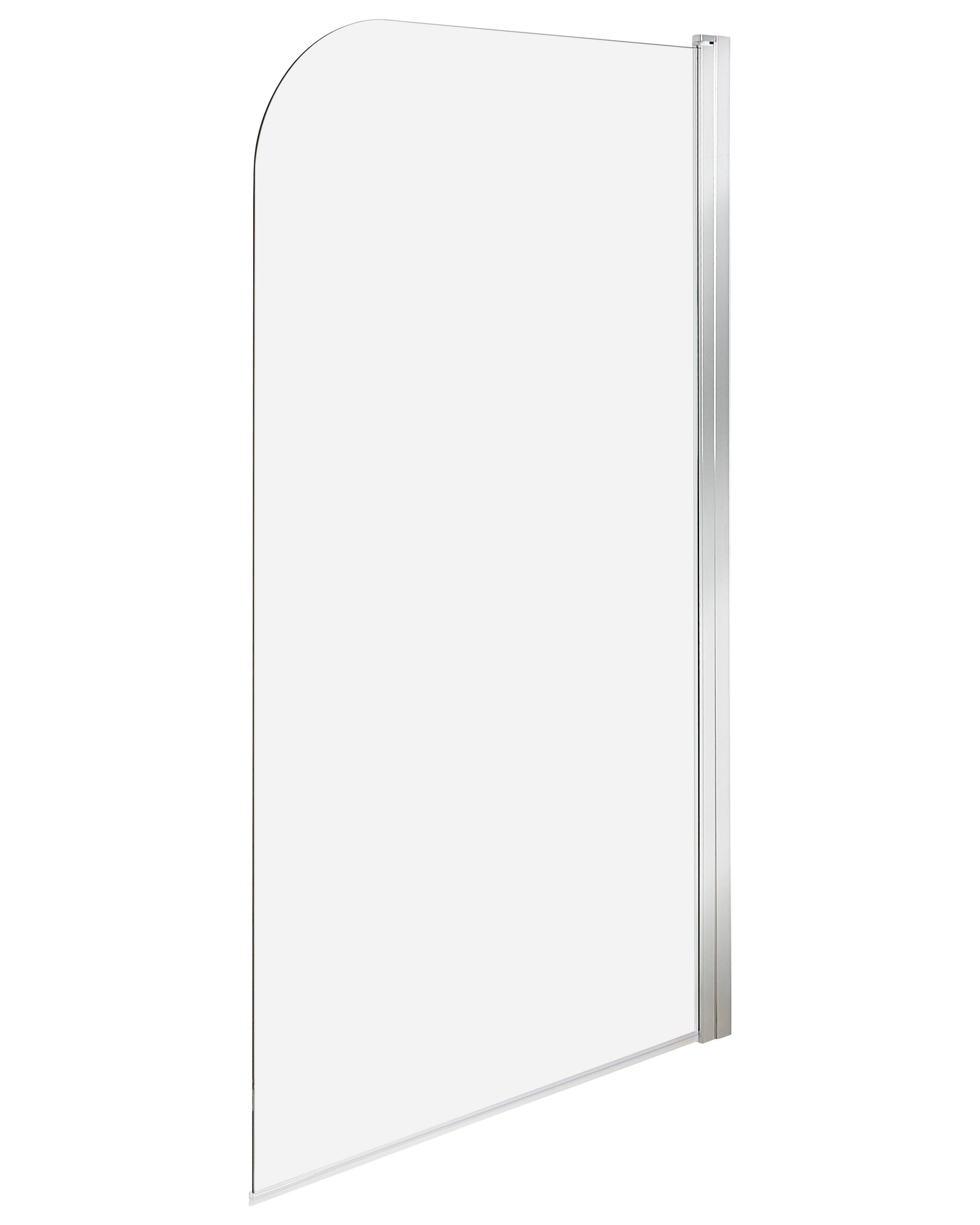 Shower Bath Screen LAPAN 140 x 80 cm Silver