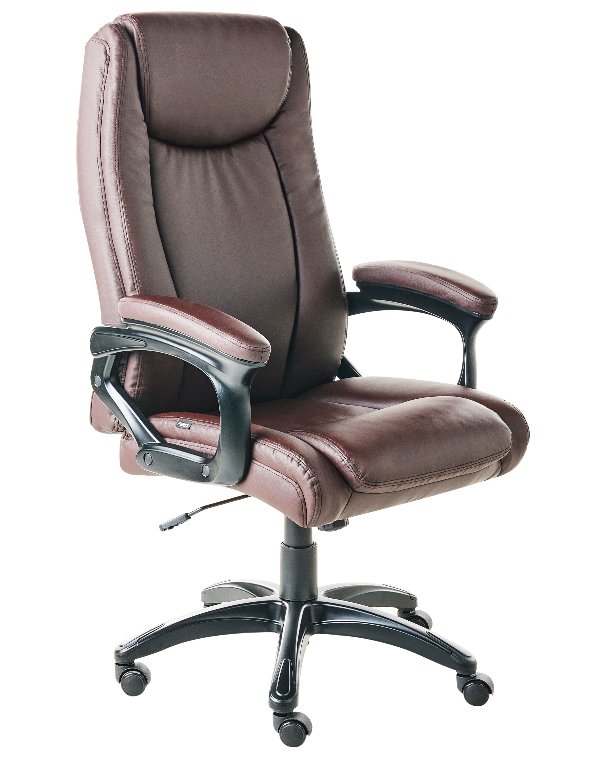 OAKLEYSTONE Faux Leather Executive Office Chair - Brown