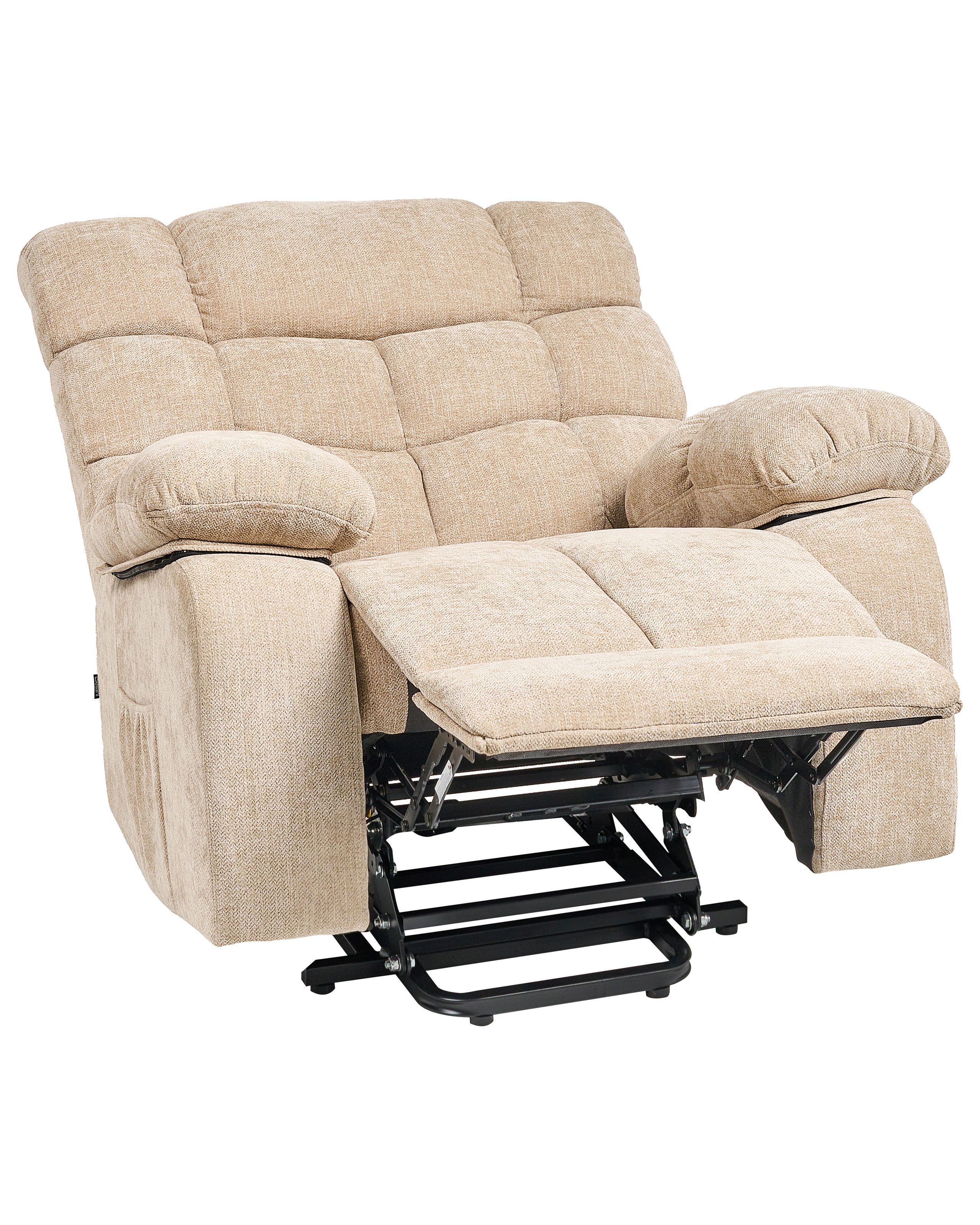 Electric Recliner Chair ARES Fabric Beige