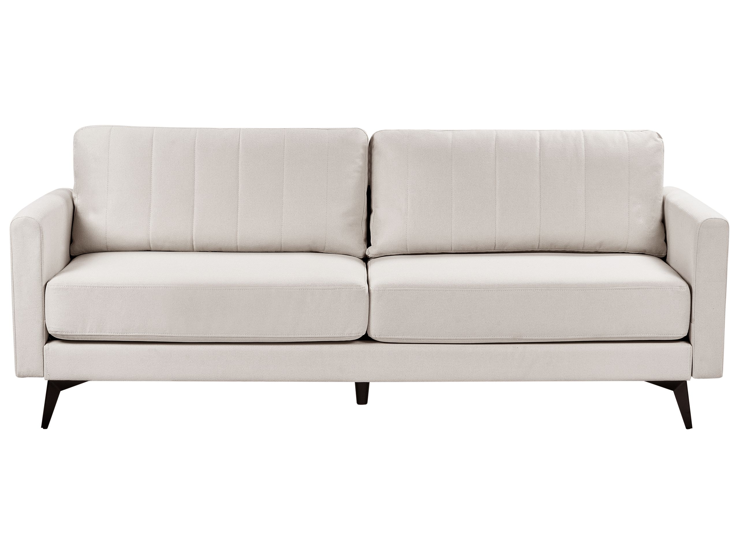3 Seater Fabric Sofa Light Beige MALA