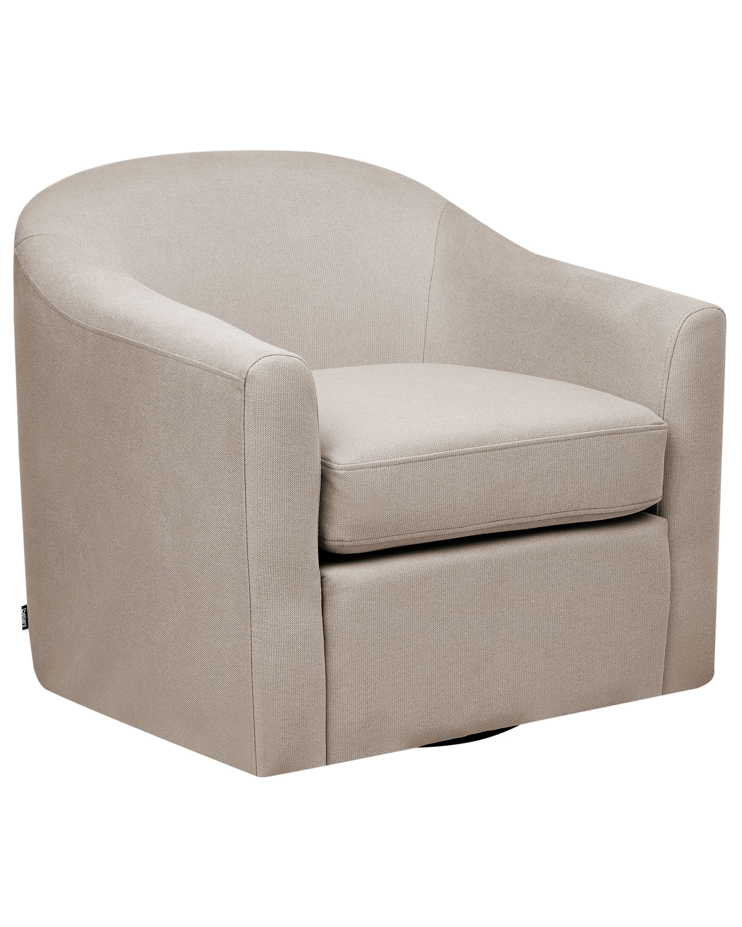 Swivel Armchair MAGNOR Fabric Taupe