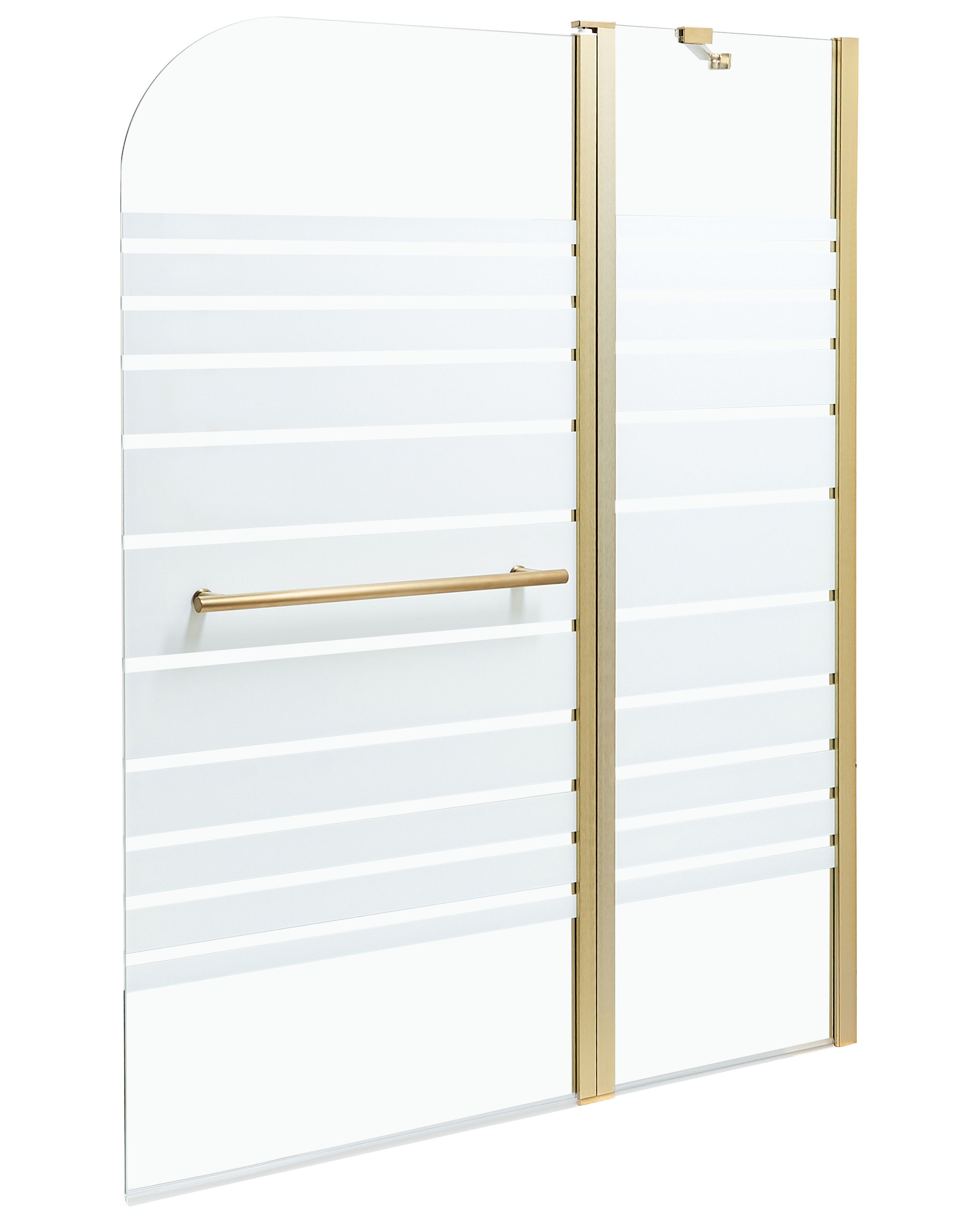 Shower Bath Screen TUAPI 140 x 120 cm Gold