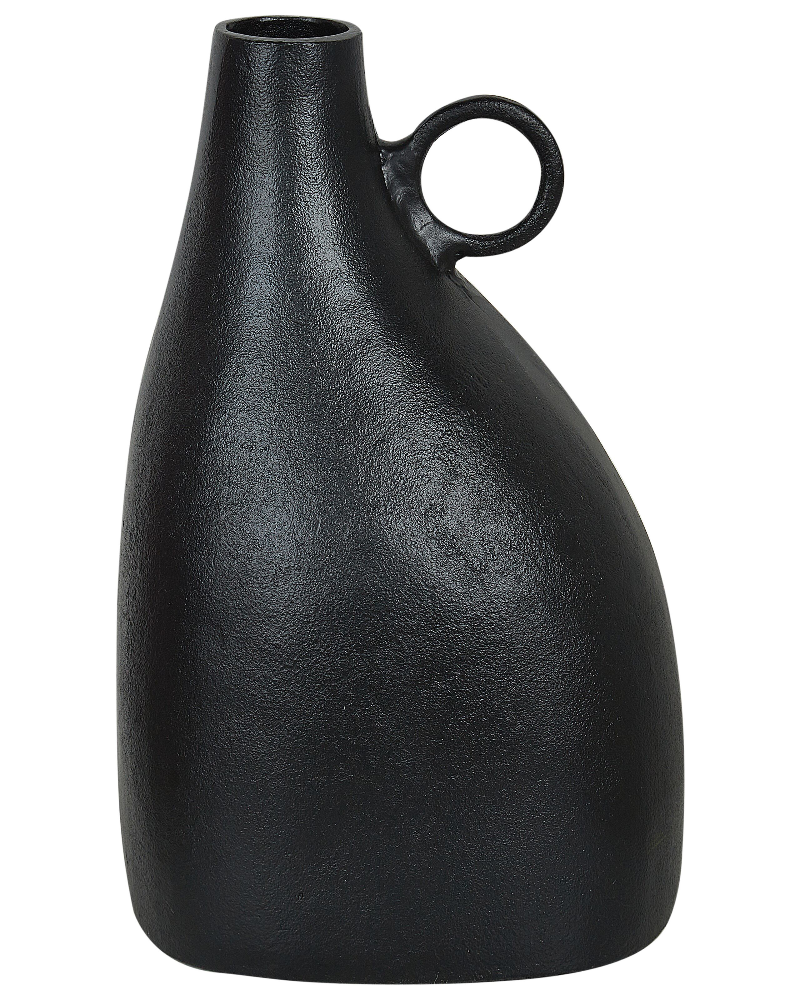 Decorative Vase NARBADA Metal 36 cm Black