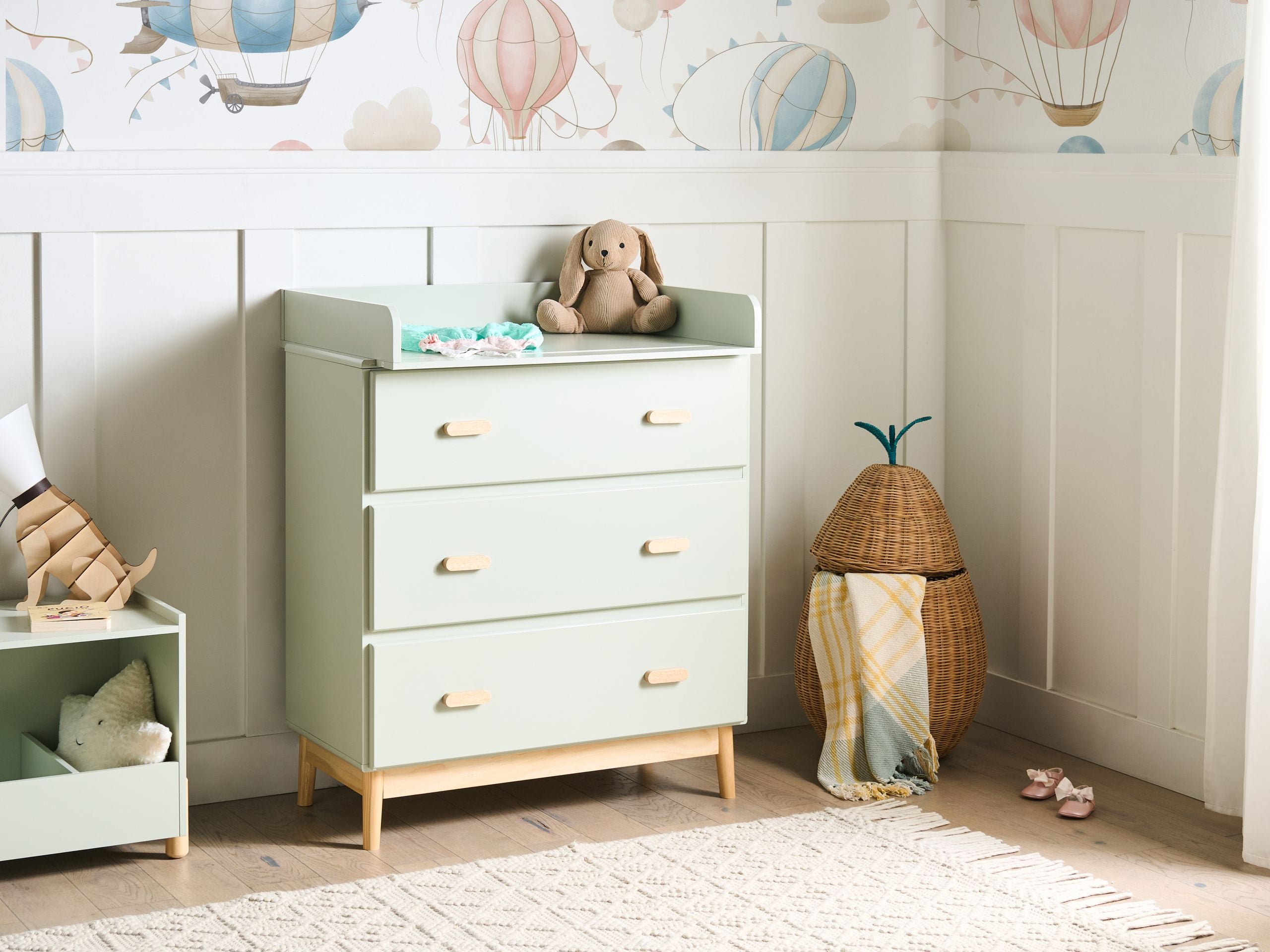 BORVEX Changing Dressing Table - Light Green