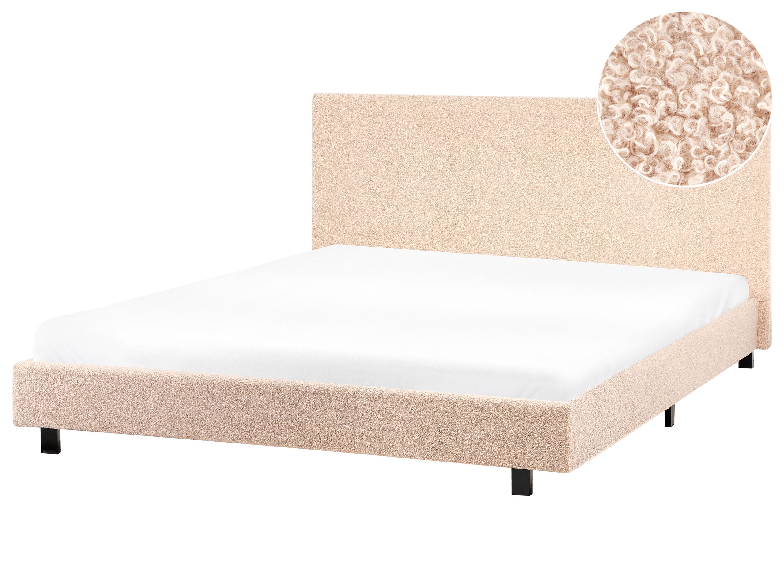 AIBL Waterbed Boucle 160 x 200 cm (EU King Size) Beige