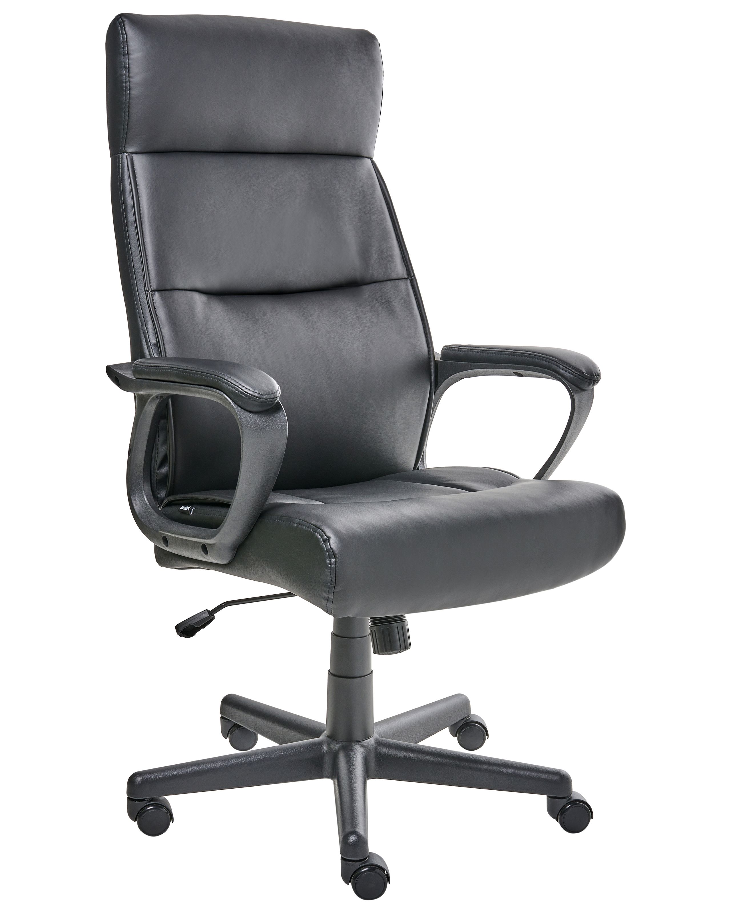 ORDSWELL Faux Leather Executive Office Chair - Black
