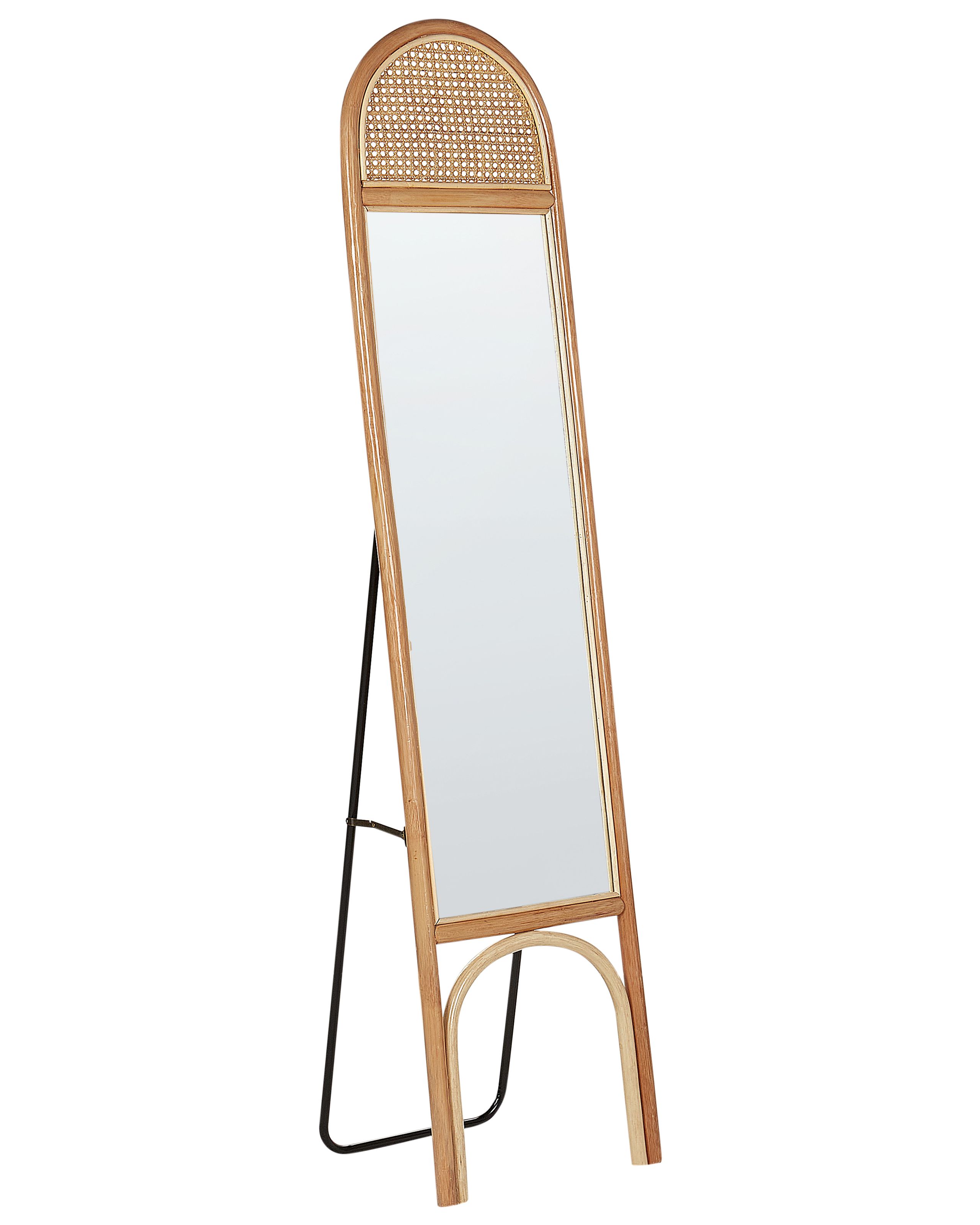 Standing Mirror BRUSSEY 170 cm Rattan Natural
