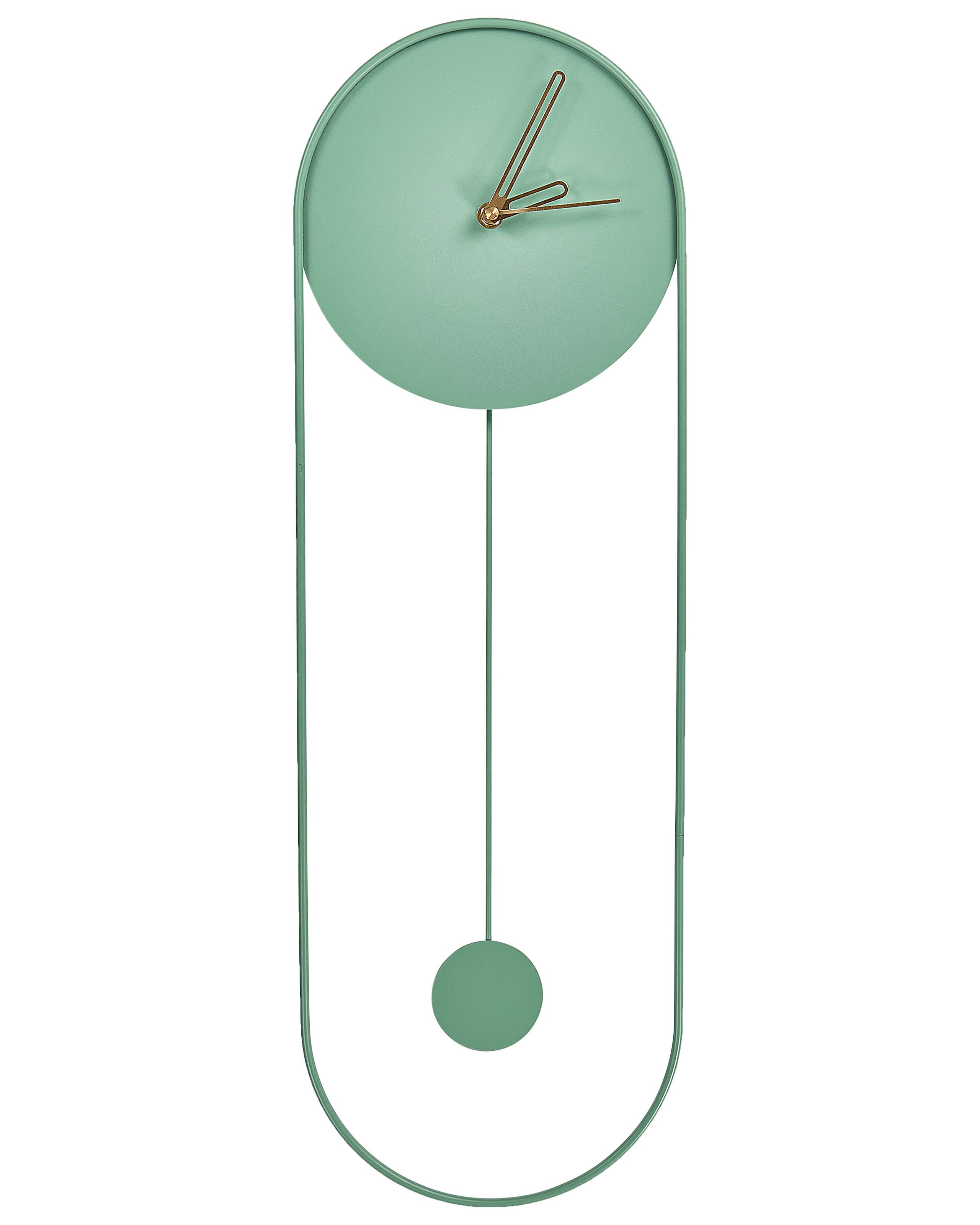 Wall Clock SALVAN 20 cm Metal Light Green