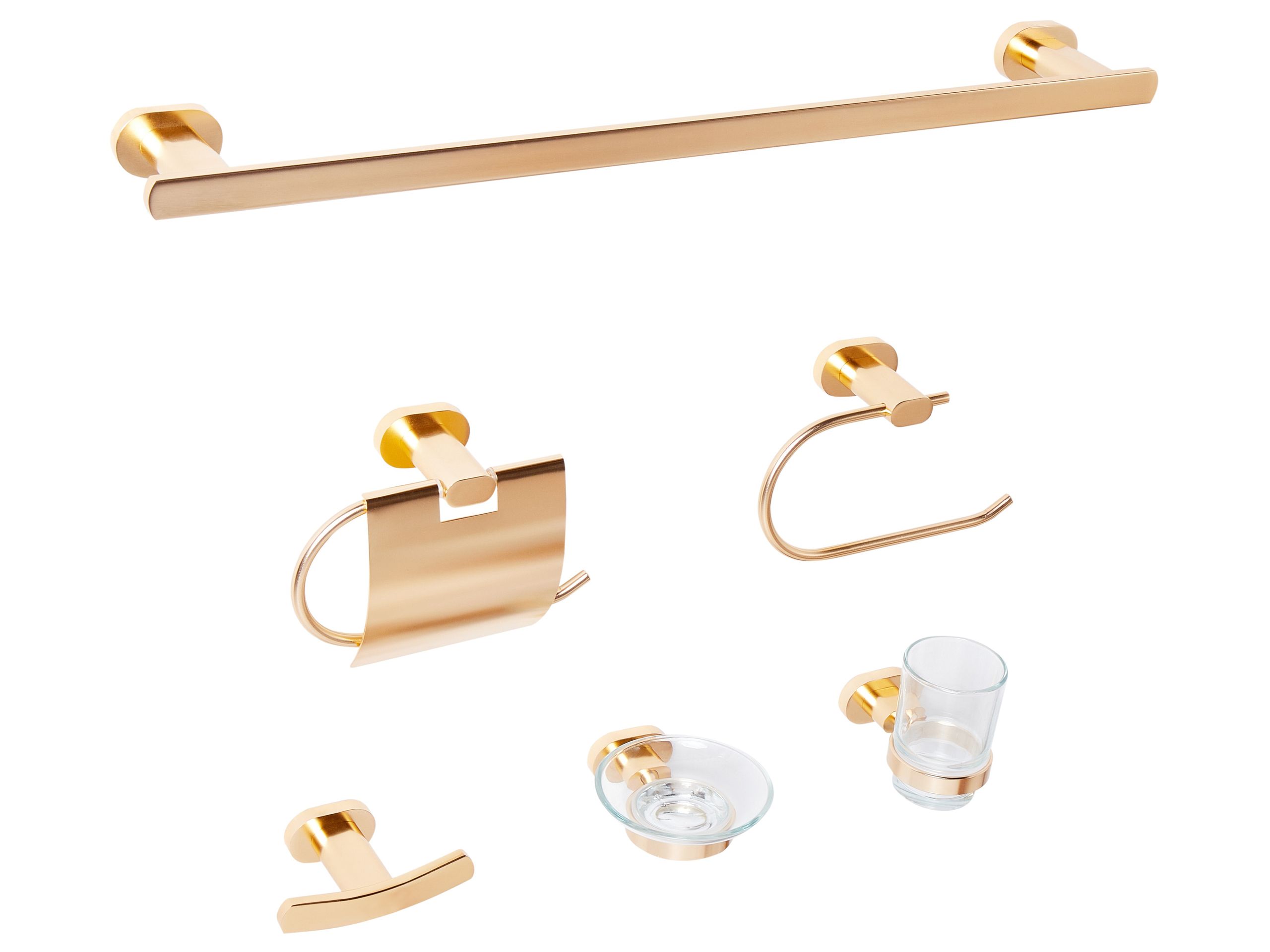 WINTERBOURNE 6-Piece Bathroom Hardware Set - Gold