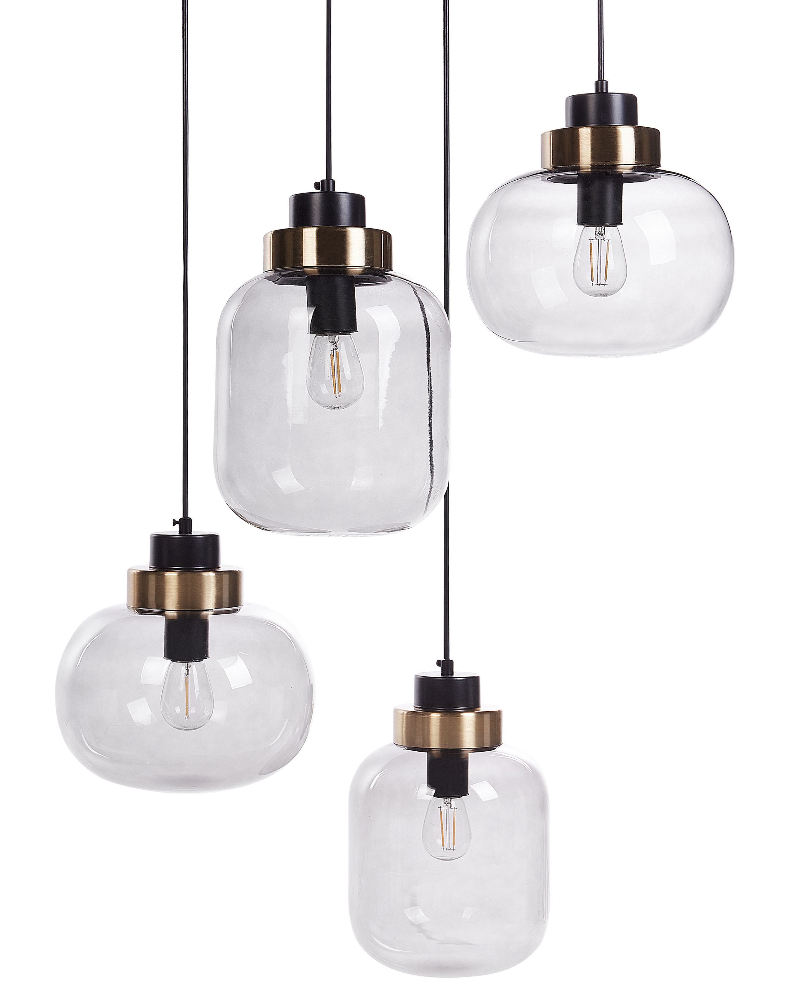 Pendant Lamp ZAYANDE Glass Light Grey