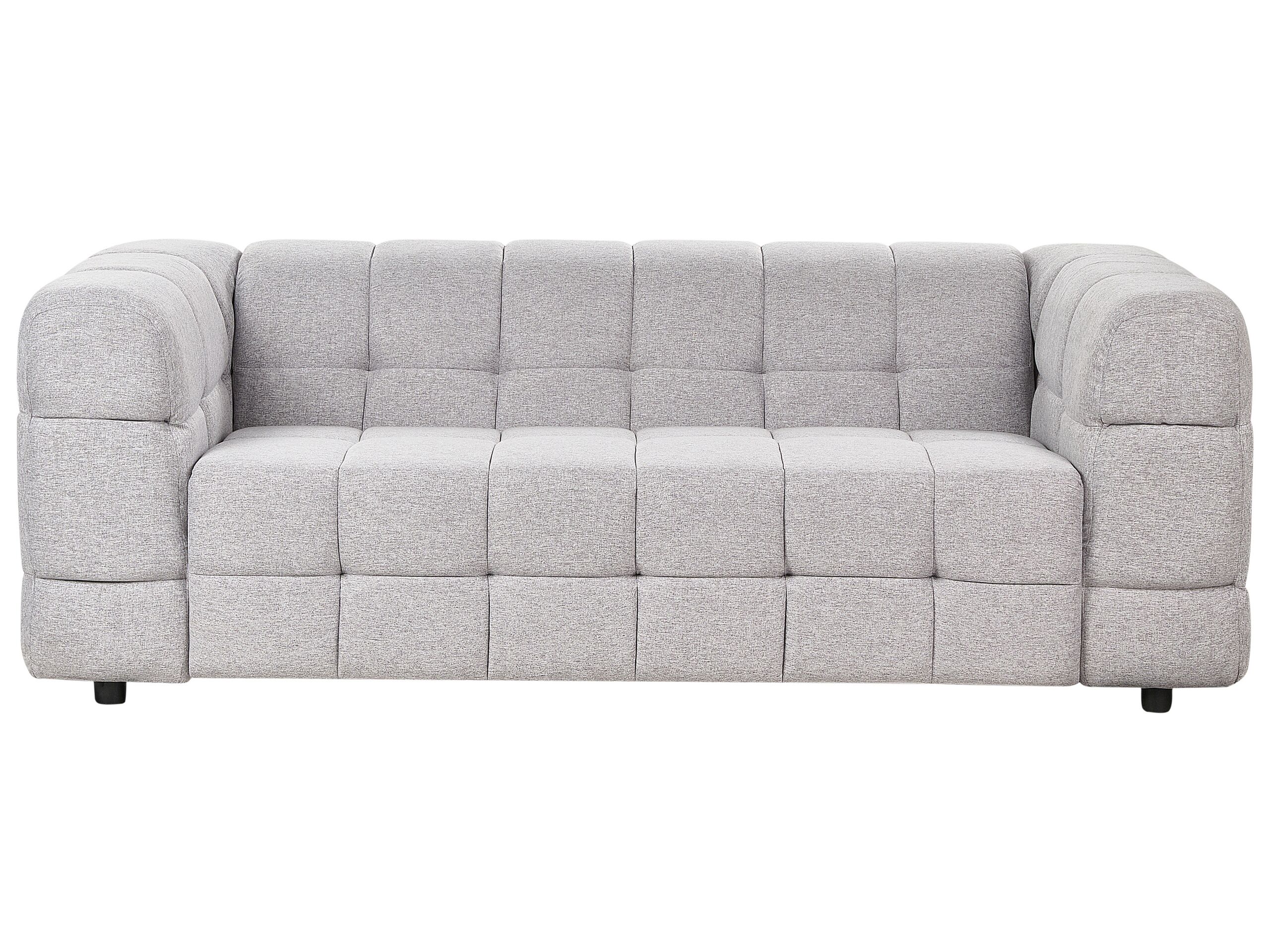 MOVIS Fabric 3 Seater Sofa - Light Grey