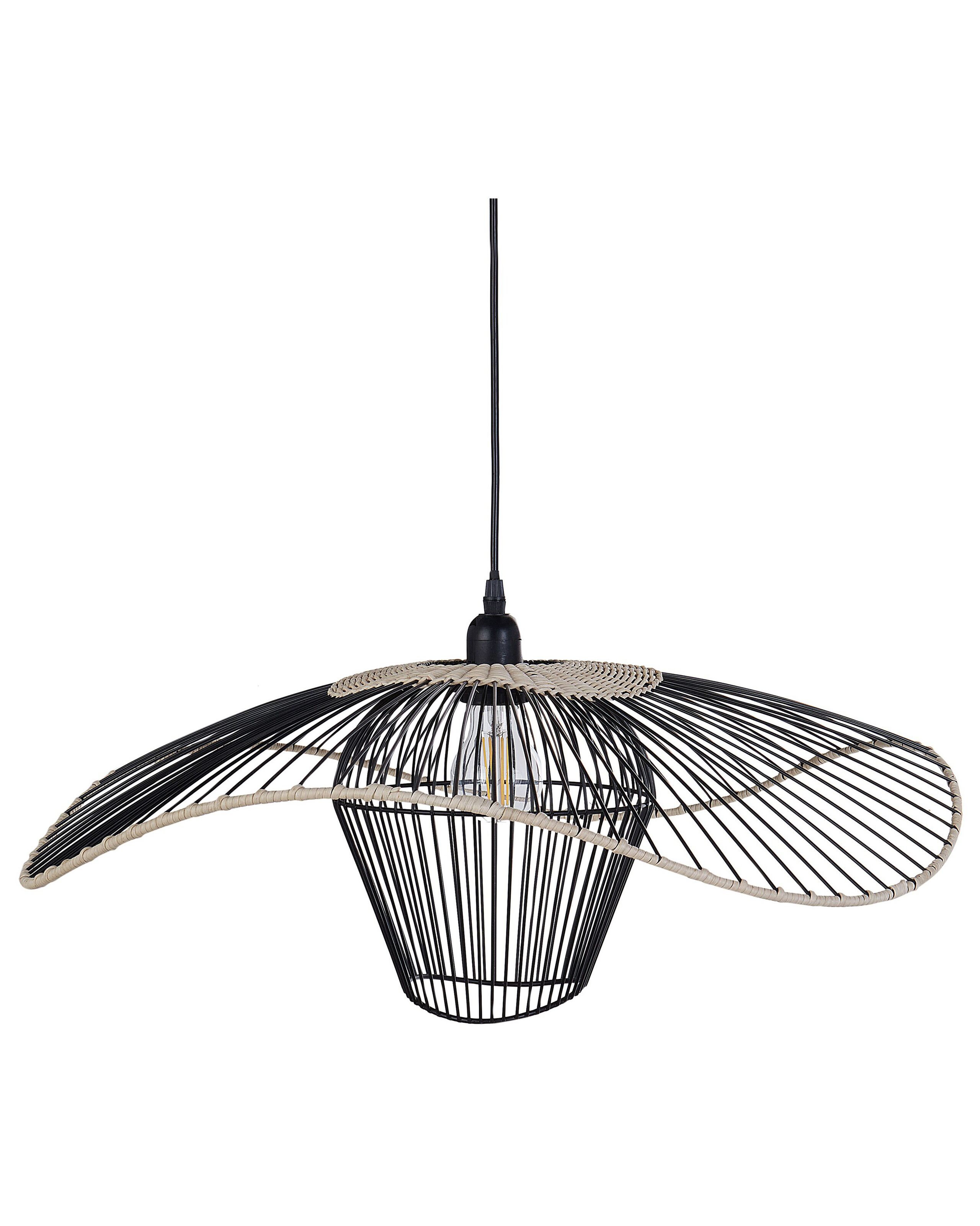 Pendant Lamp LUNGA Metal Black