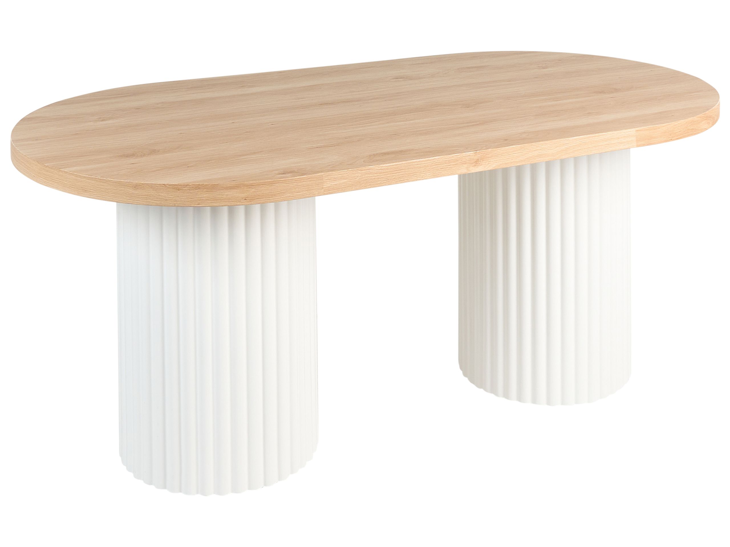 SHARIDEN Dining Table Light Brown/ White 180 cm 90 cm