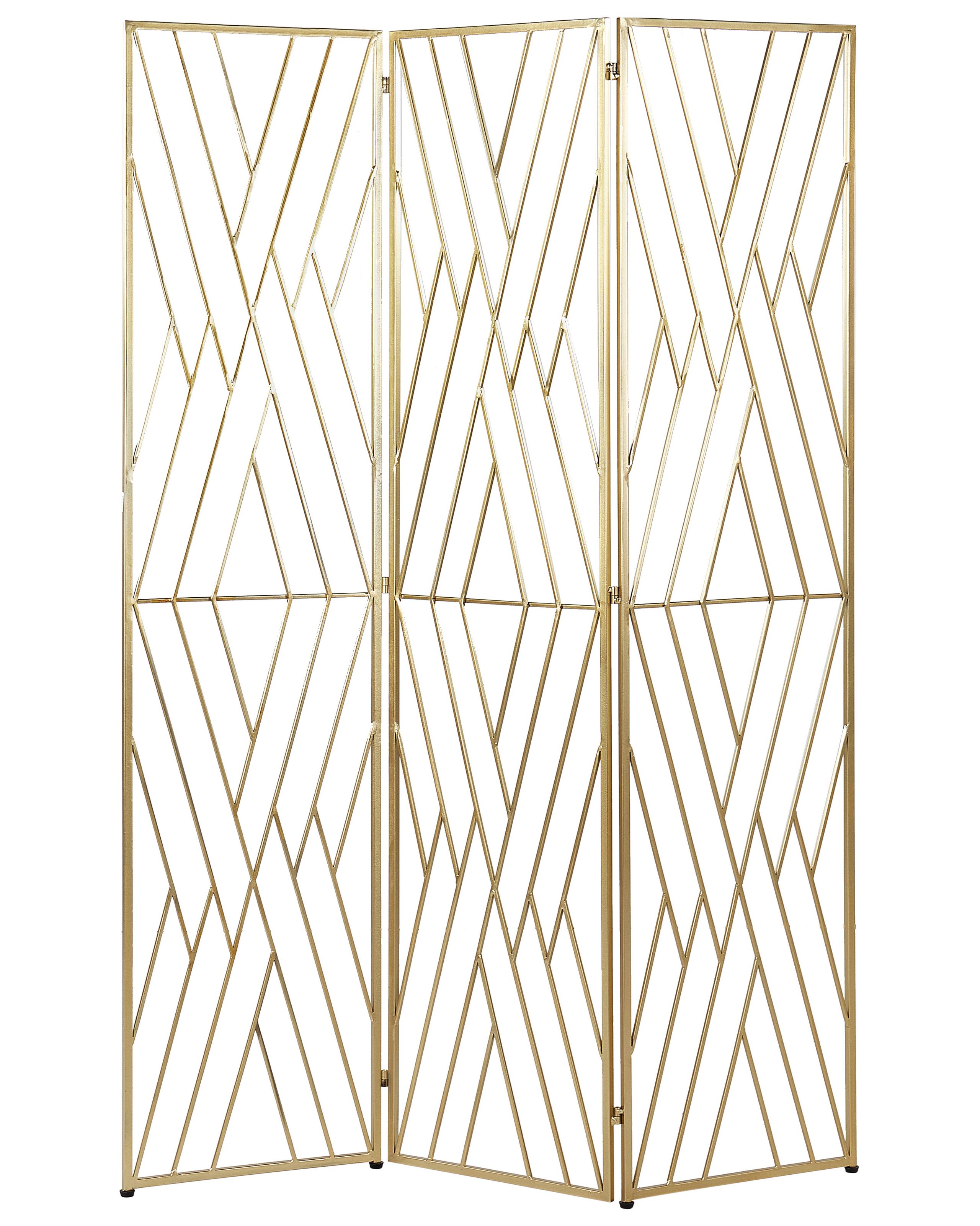 3 Panel Room Divider ASOLO Gold 117 cm 170 cm
