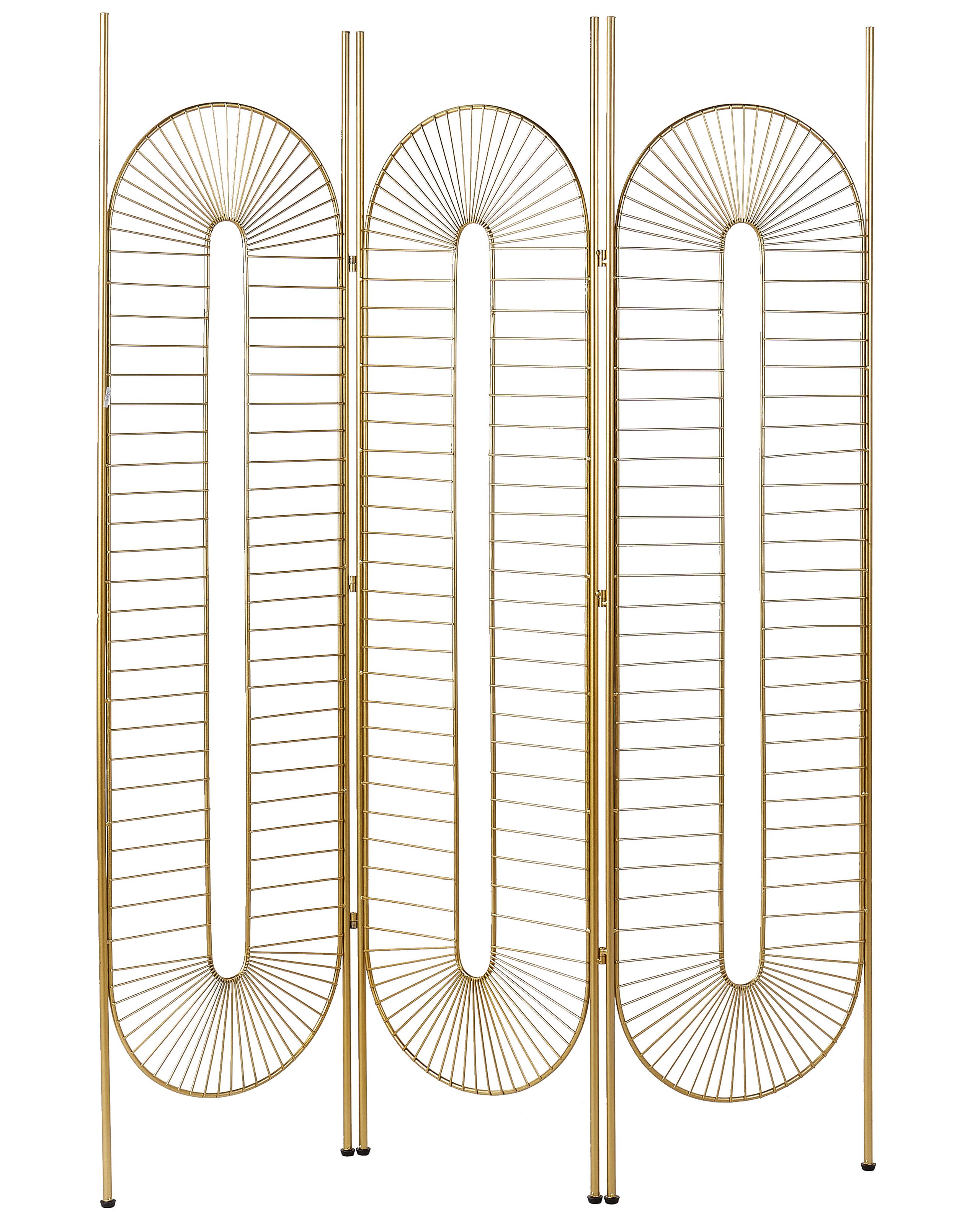 3 Panel Room Divider NOALE Gold 135 cm 170 cm