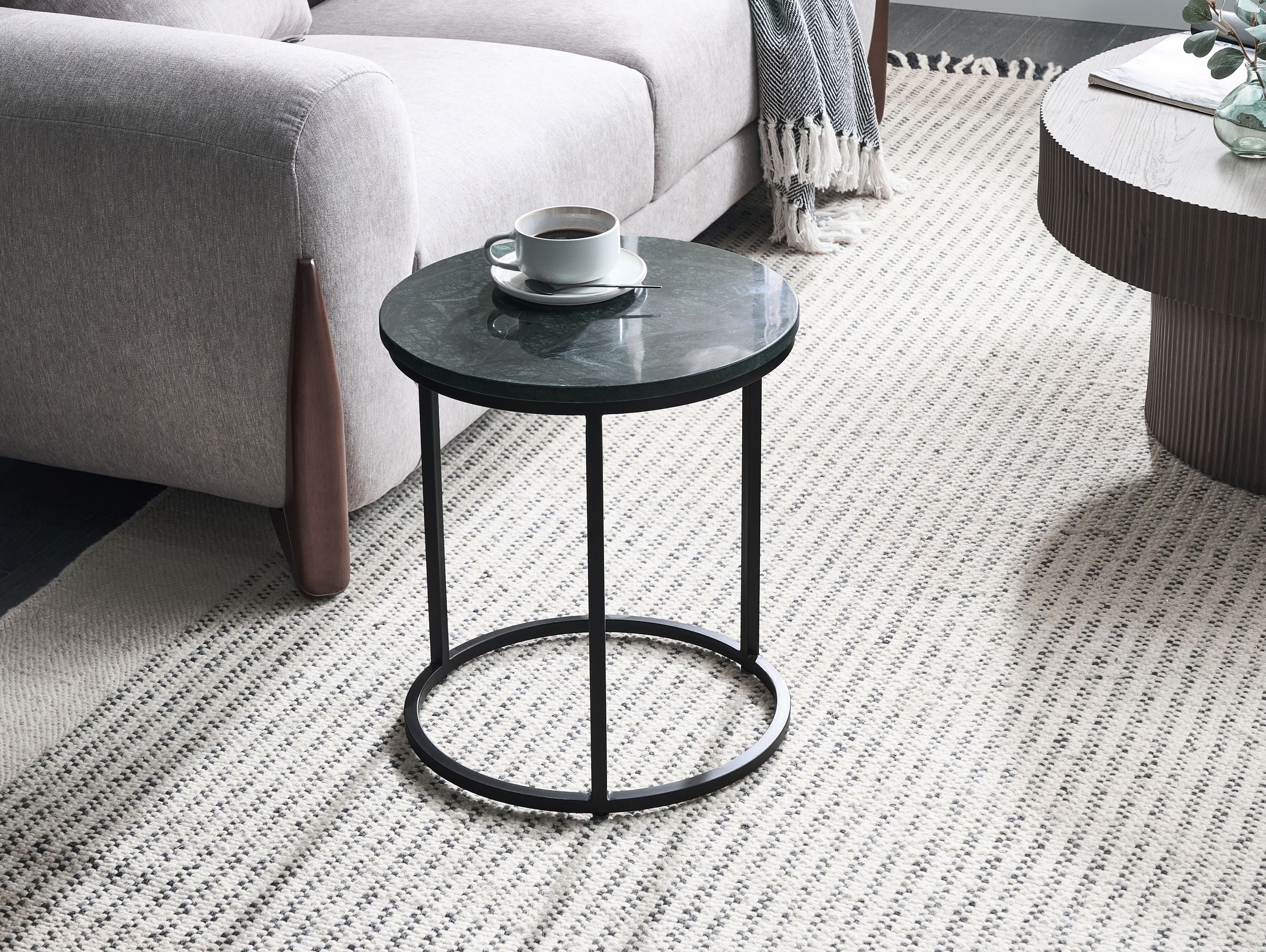 RAZEXI Side Table - Dark Green