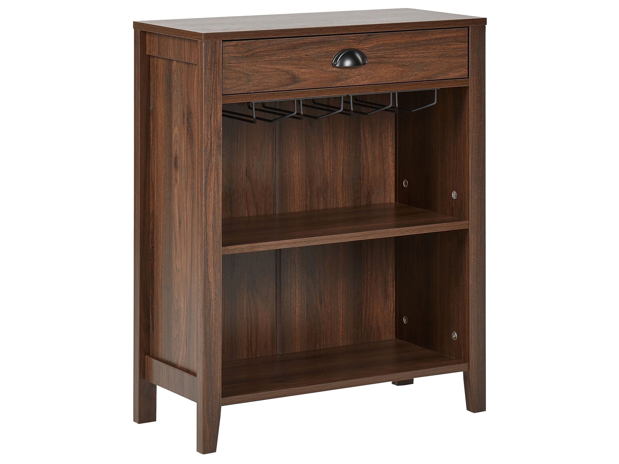 1 Drawer Sideboard Dark Wood WALKERSTON