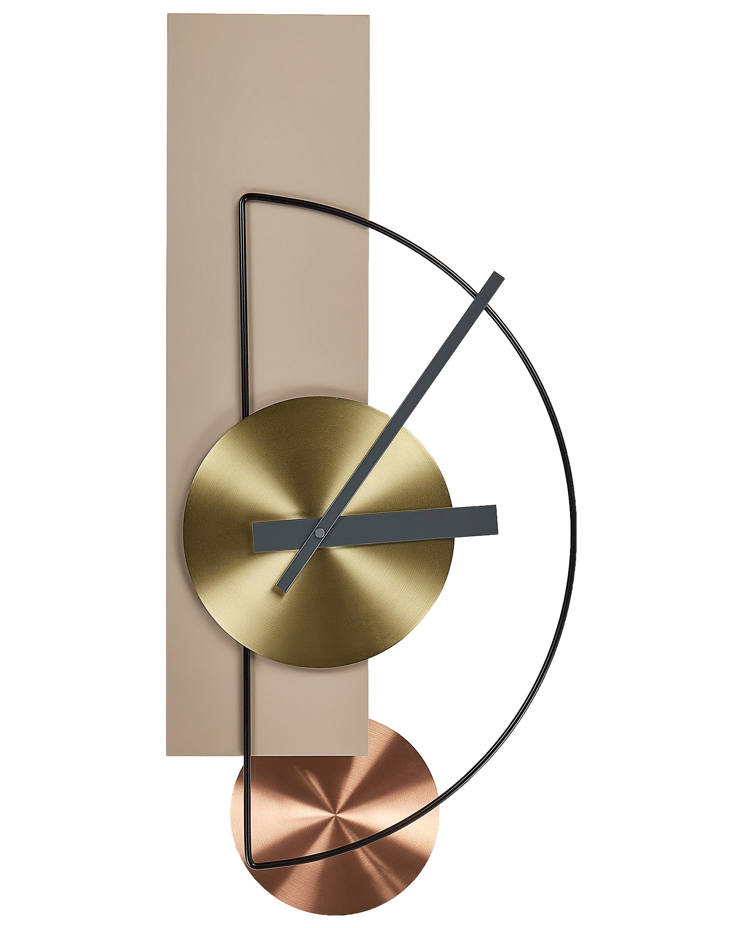 Wall Clock CEVINS 31 cm Metal Beige