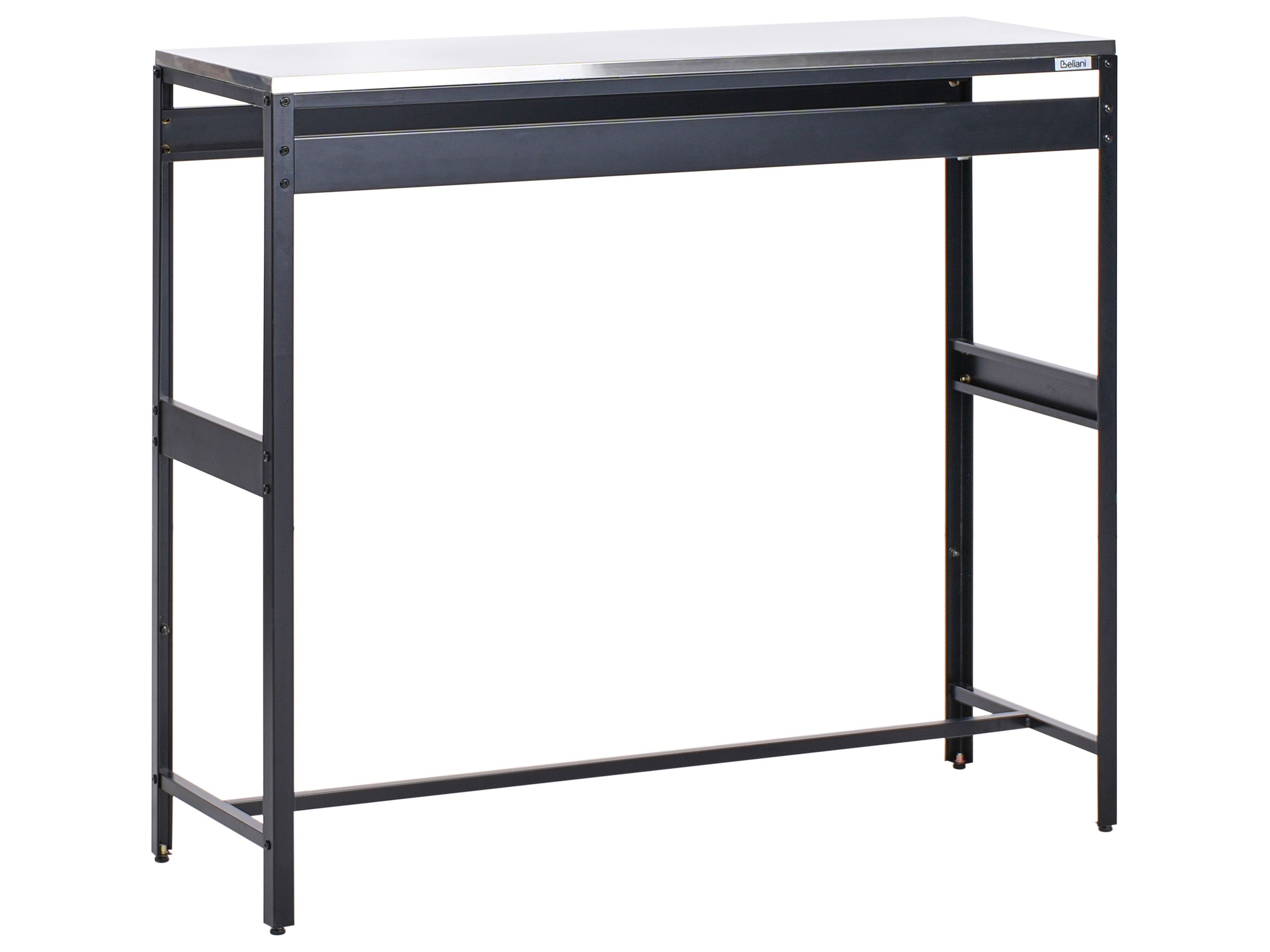 MAENAZ Outdoor Bar Table Black 40 cm 120 cm Metal