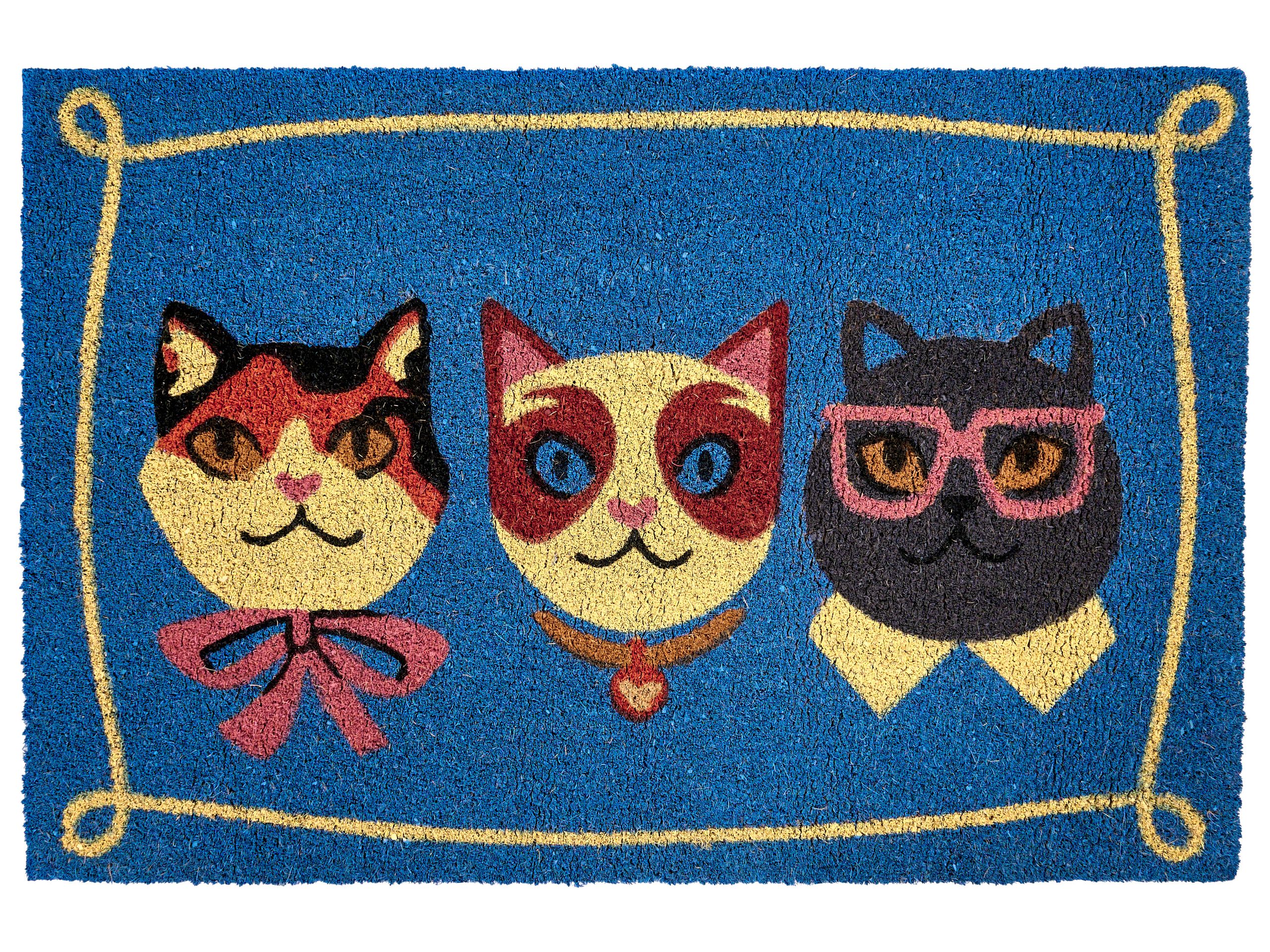 PEVENFORD Cat Coir Doormat - Multicolour