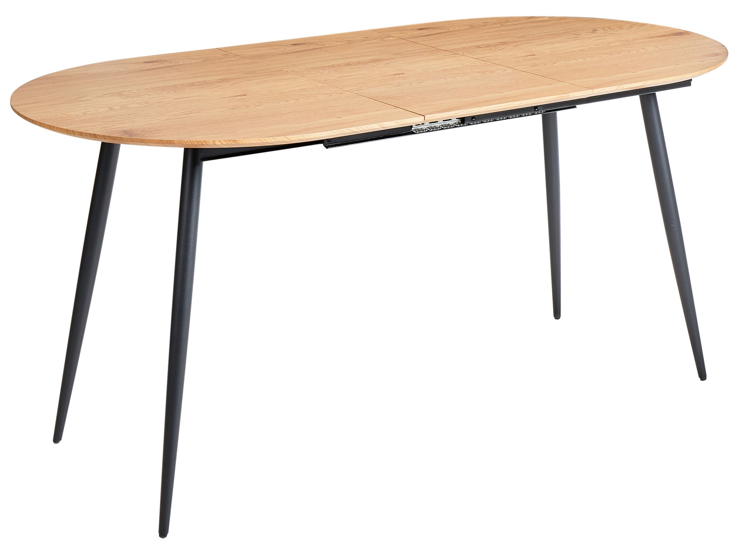 CVALET Extending Dining Table Light Brown 120/160 cm 80 cm