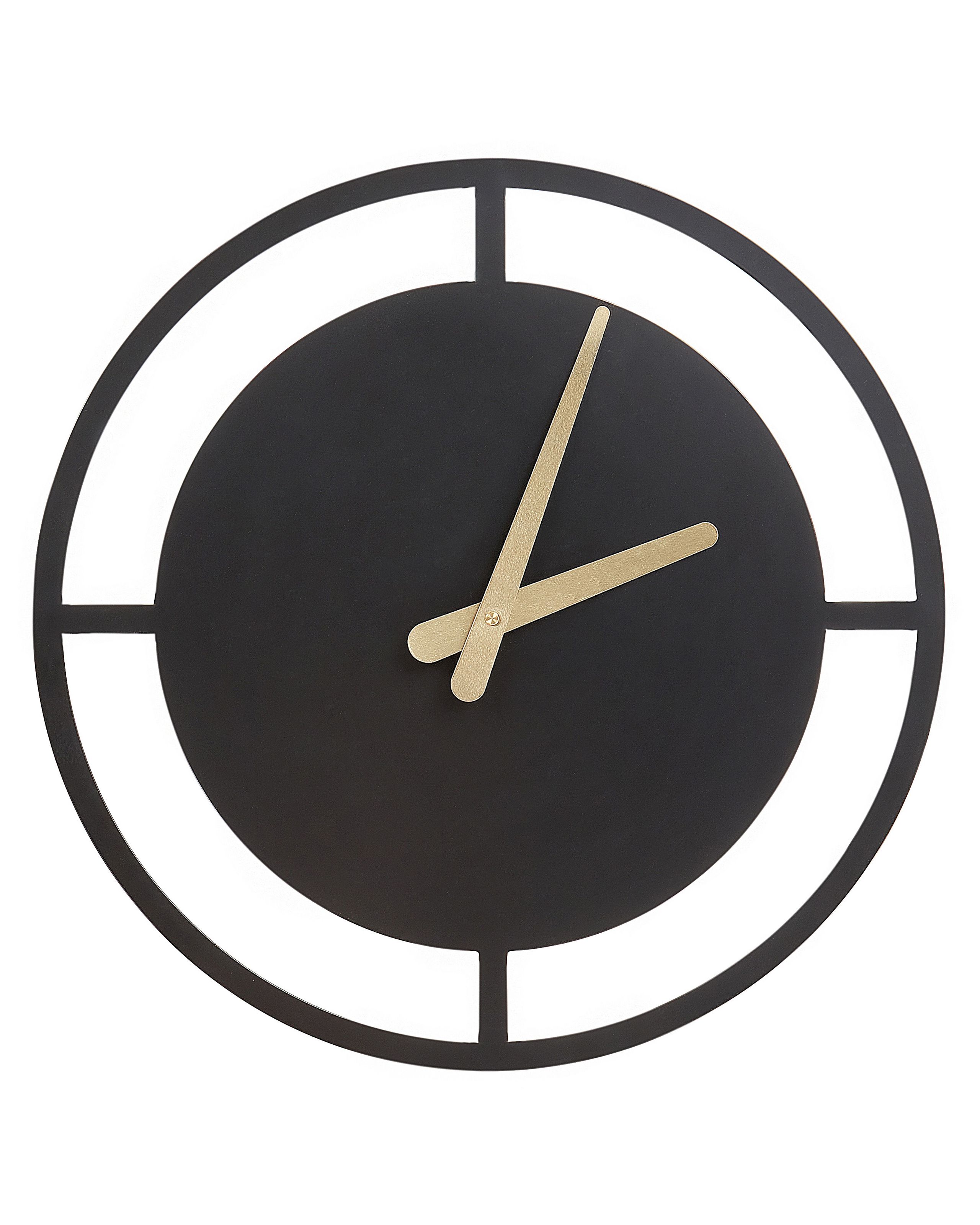 Wall Clock TRIENT 40 cm Metal Black