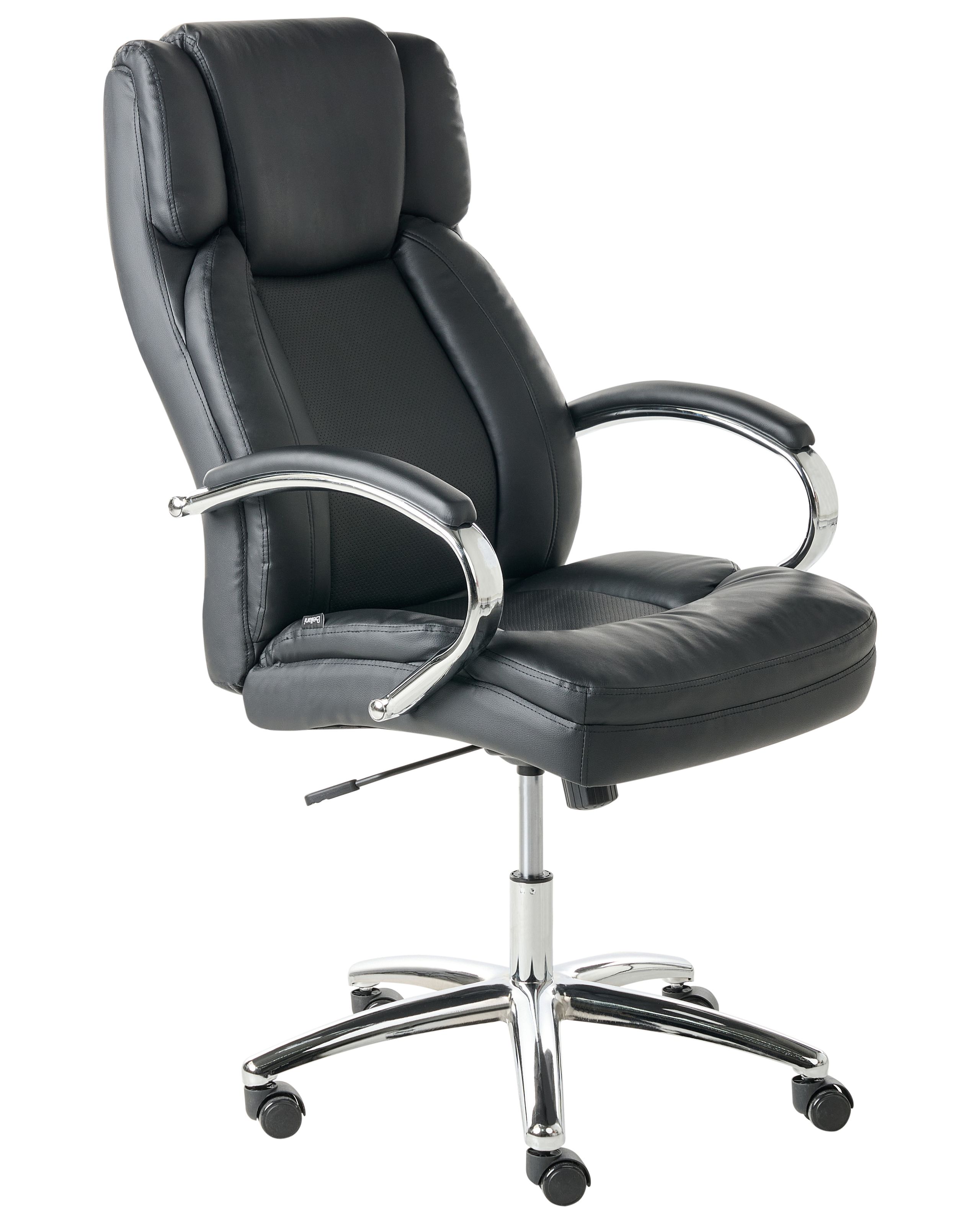 OLDLEIGH Faux Leather Executive Office Chair - Black