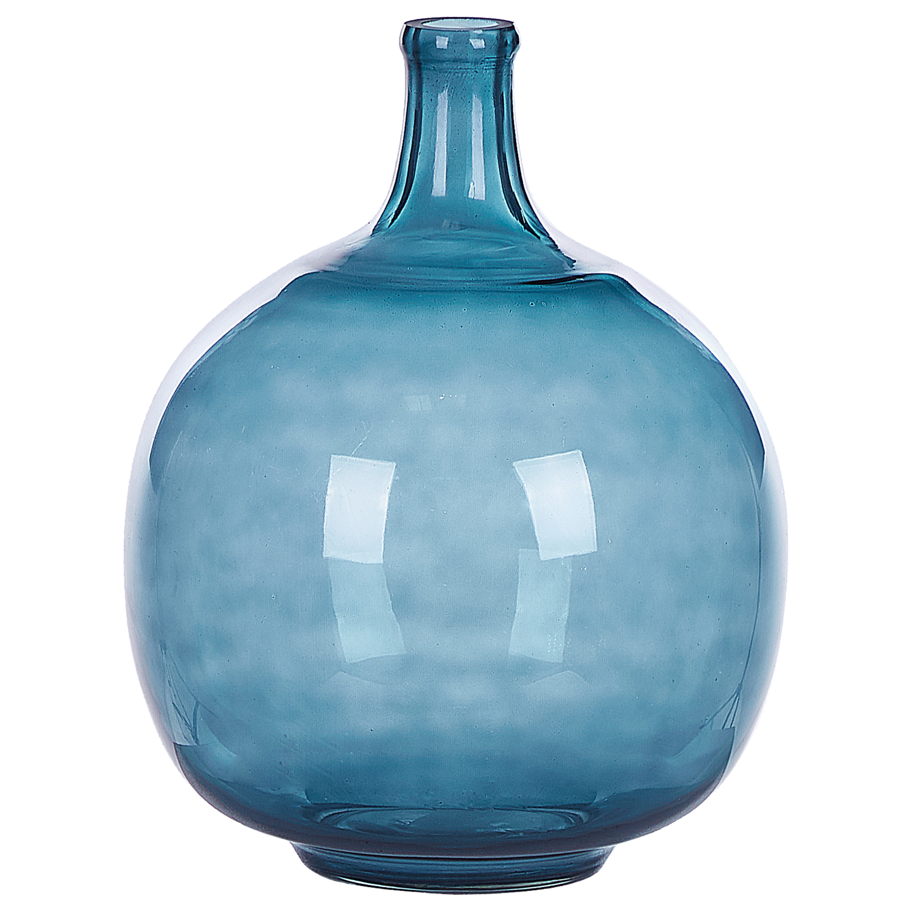 CHAPPARA Glass Decorative Vase - Blue