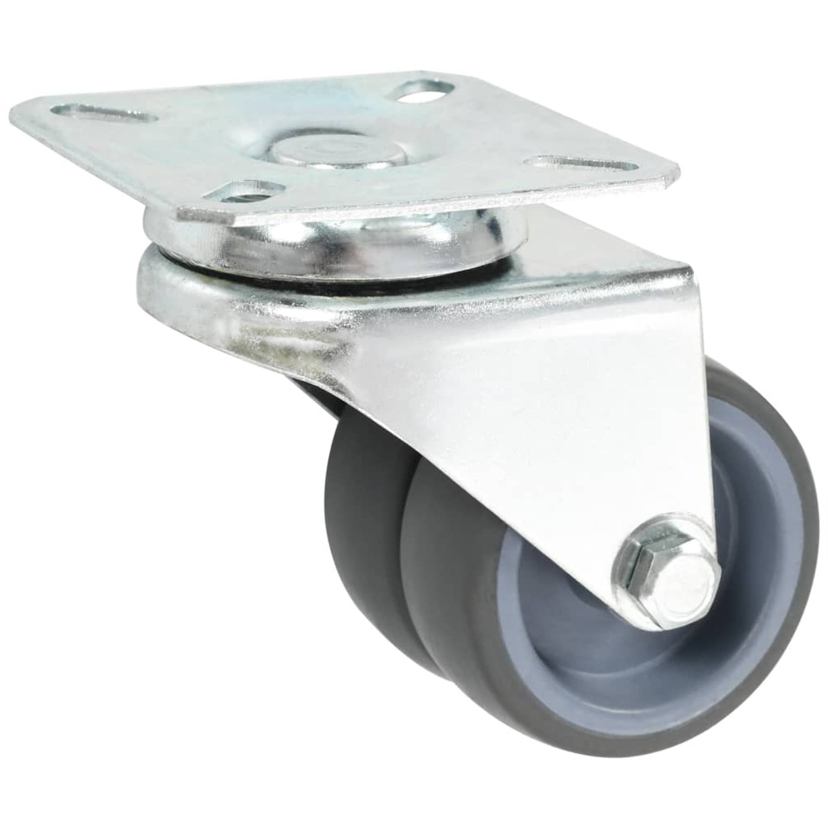 Twin-wheel Swivel Casters Set of 4 50mm