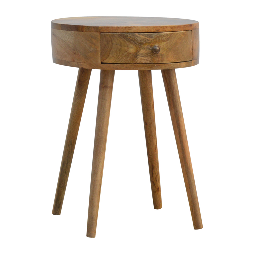 Bedside Table - NORDIC Nightstand Oak 40cm