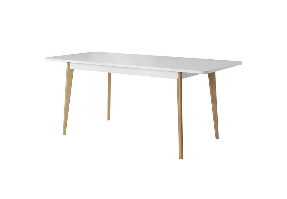 Serie Oak Riviera Legs Extendable Dining Table - White