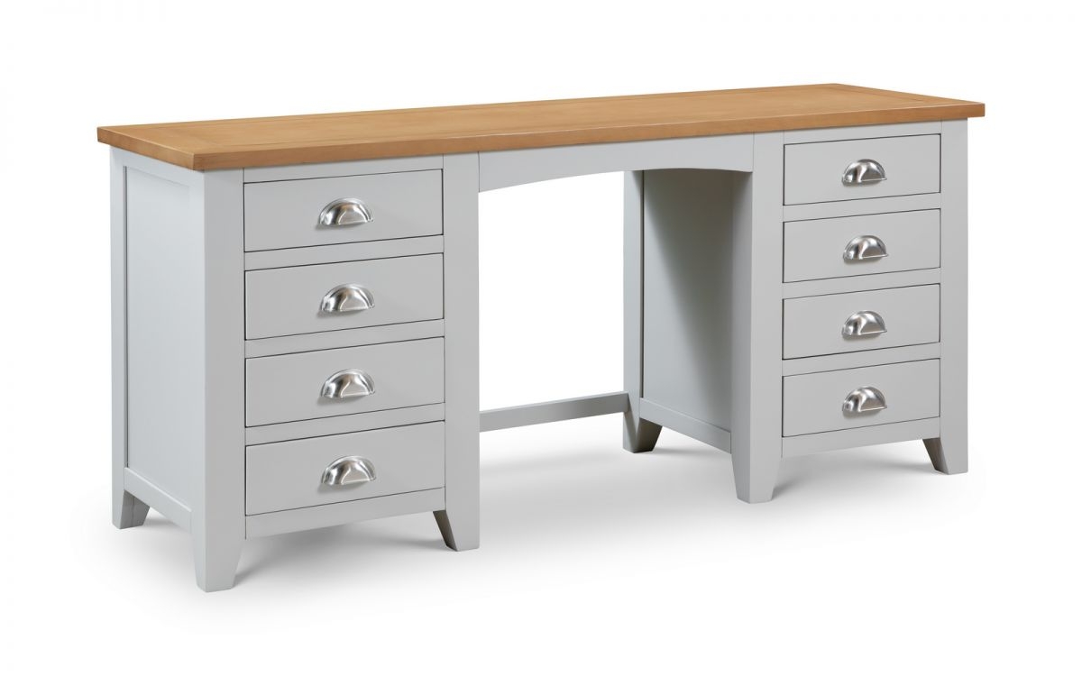 Dressing Table - RICHMOND 8 Drawer Dresser Grey 142cm