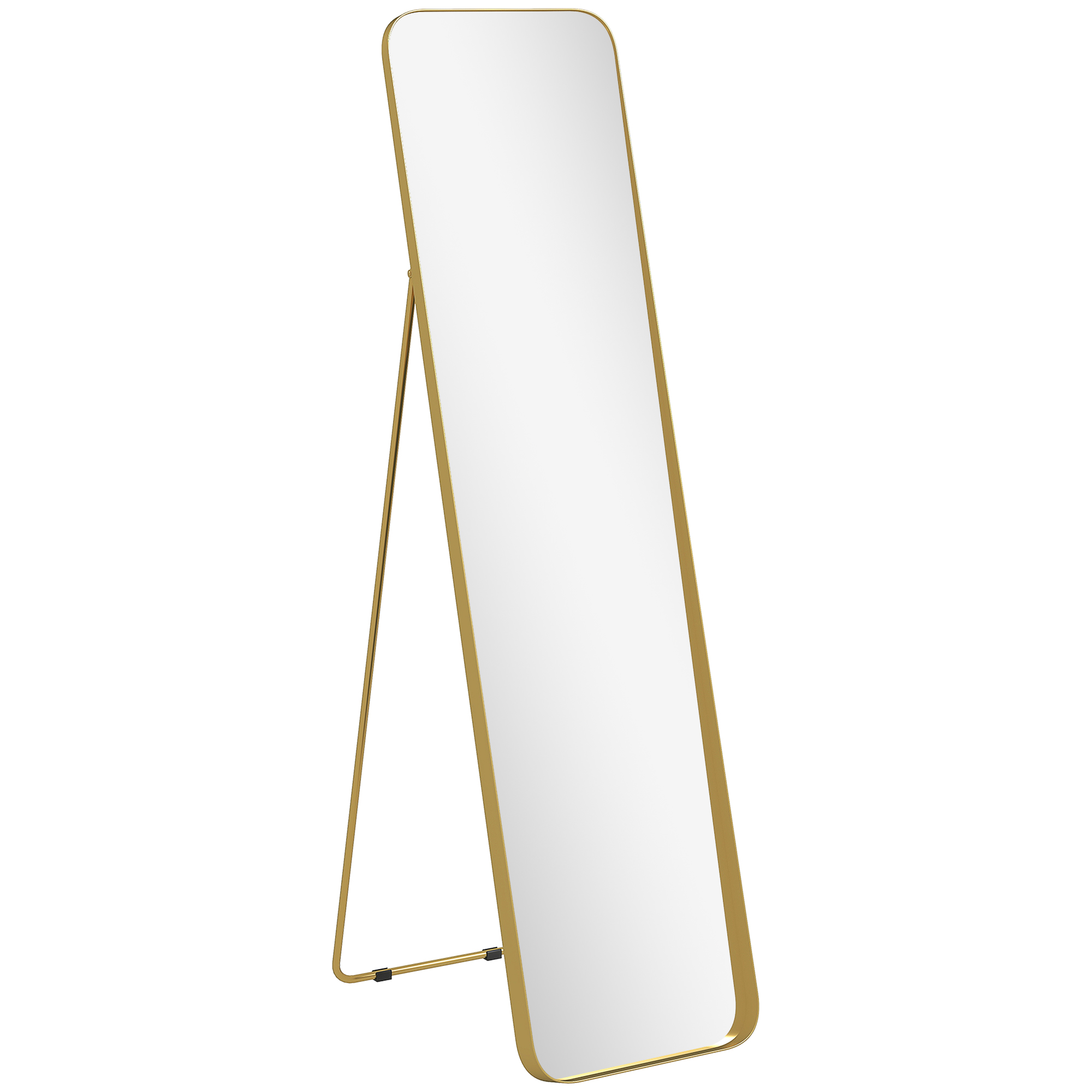 HERON 40 x 160 cm Rectangular Full Length Mirror Gold Tone