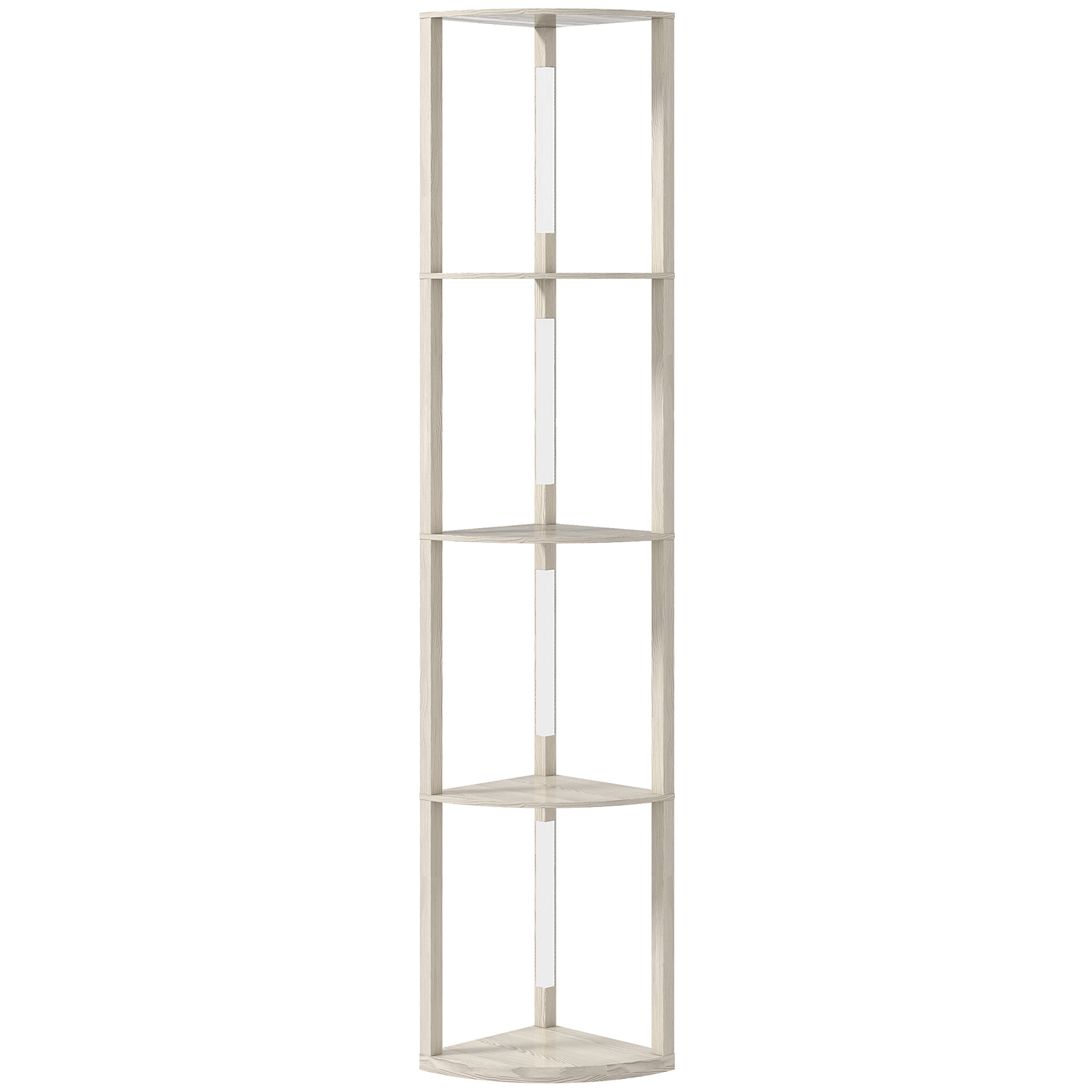 HERON Corner Floor Lamp for Living Room Bedroom Oak