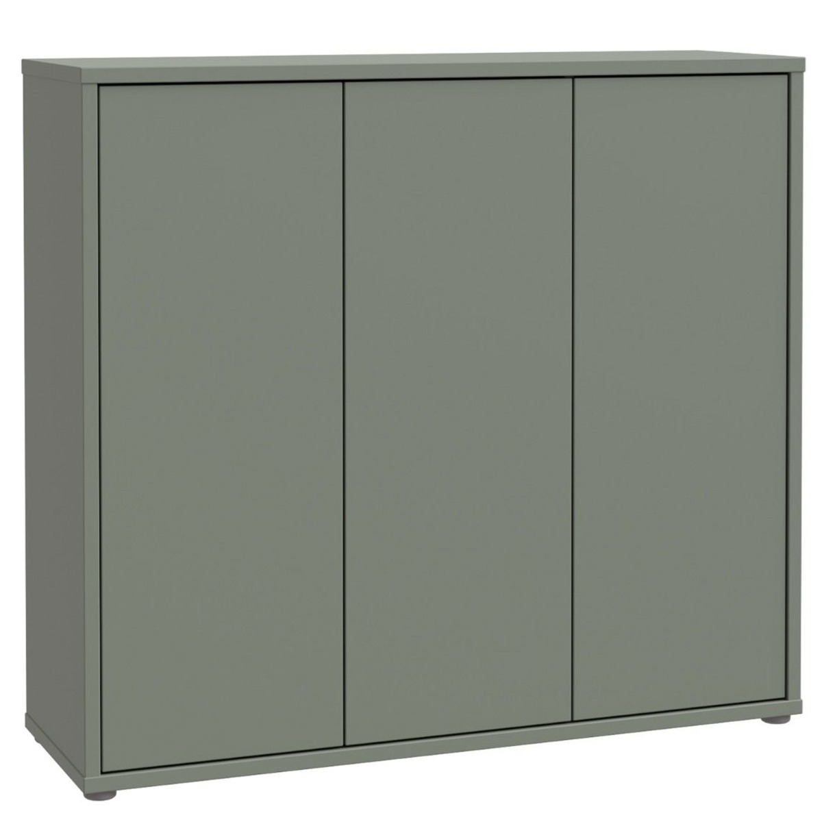 SOLARA Shoe Cabinet with 3 Push to Open Doors - Sage Green