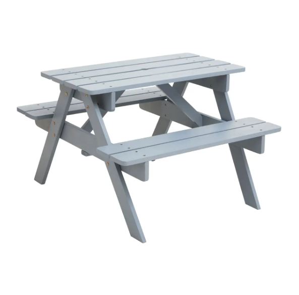 ROHEI Kids Picnic Bench - Grey