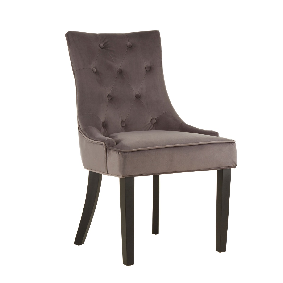 Daxton Storm Grey Velvet Dining Chair