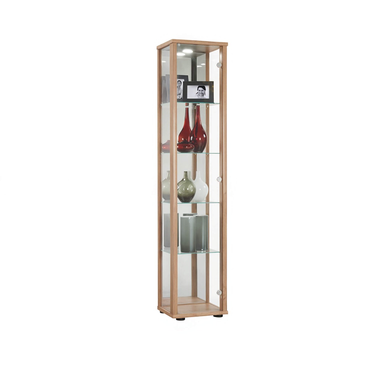 Everleigh 1 Door Display Rack - Oak