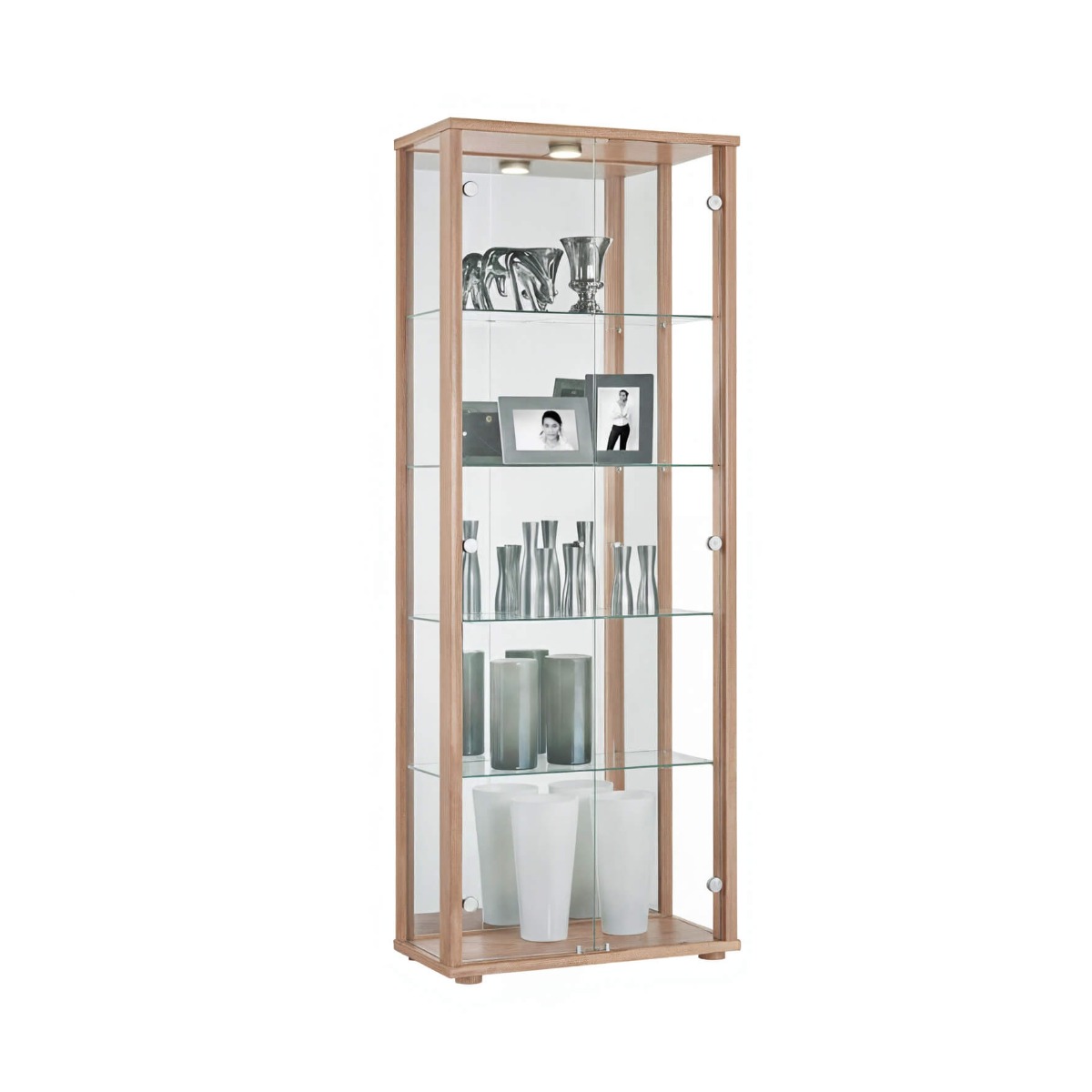 Everleigh 2 Door Display Rack - Oak