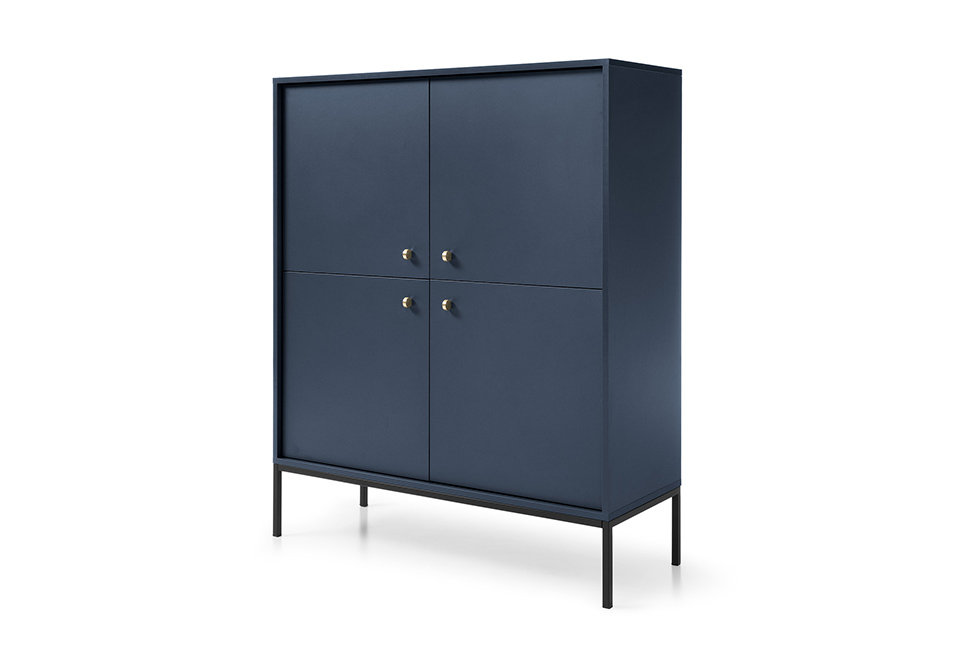 Norwich Cabinet 104cm - Navy Blue
