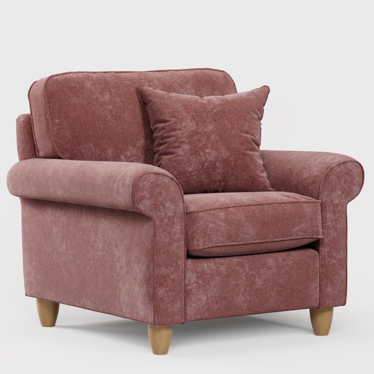 Armchair - COASTAL Fabric - Deep Terra 92cm