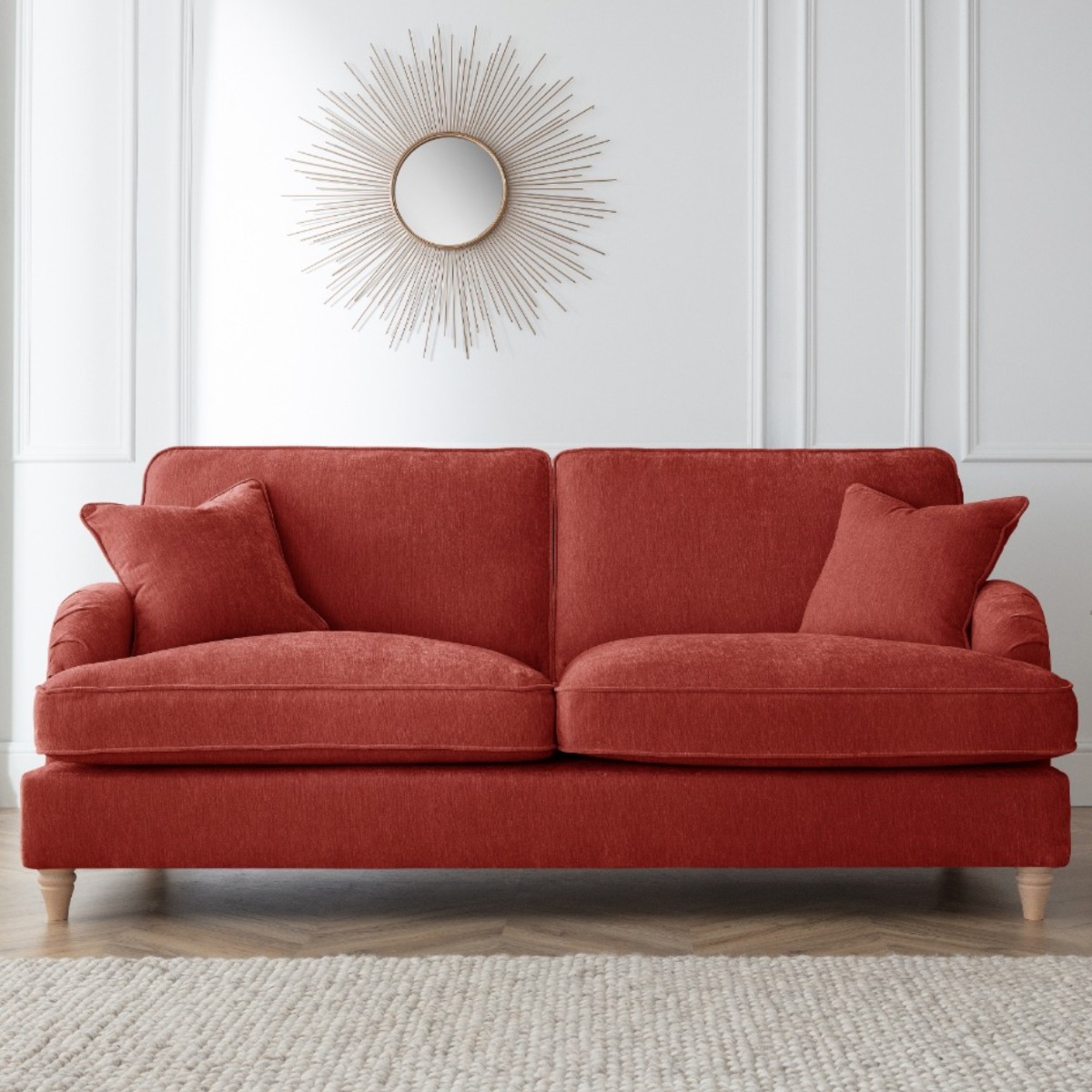 3 Seater Sofa - COCOON Fabric - Apricot