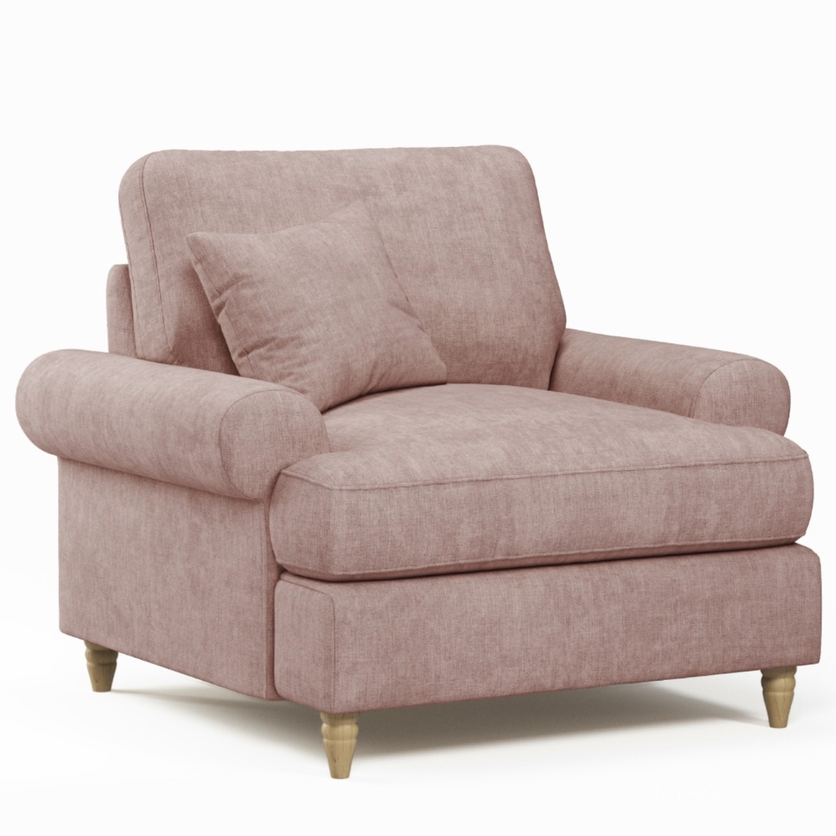 Armchair - LUXE Fabric - Light Pink