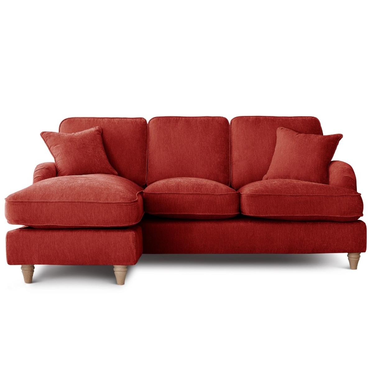 Corner Sofa - COCOON Fabric 3 Seater Right Hand Facing - Apricot